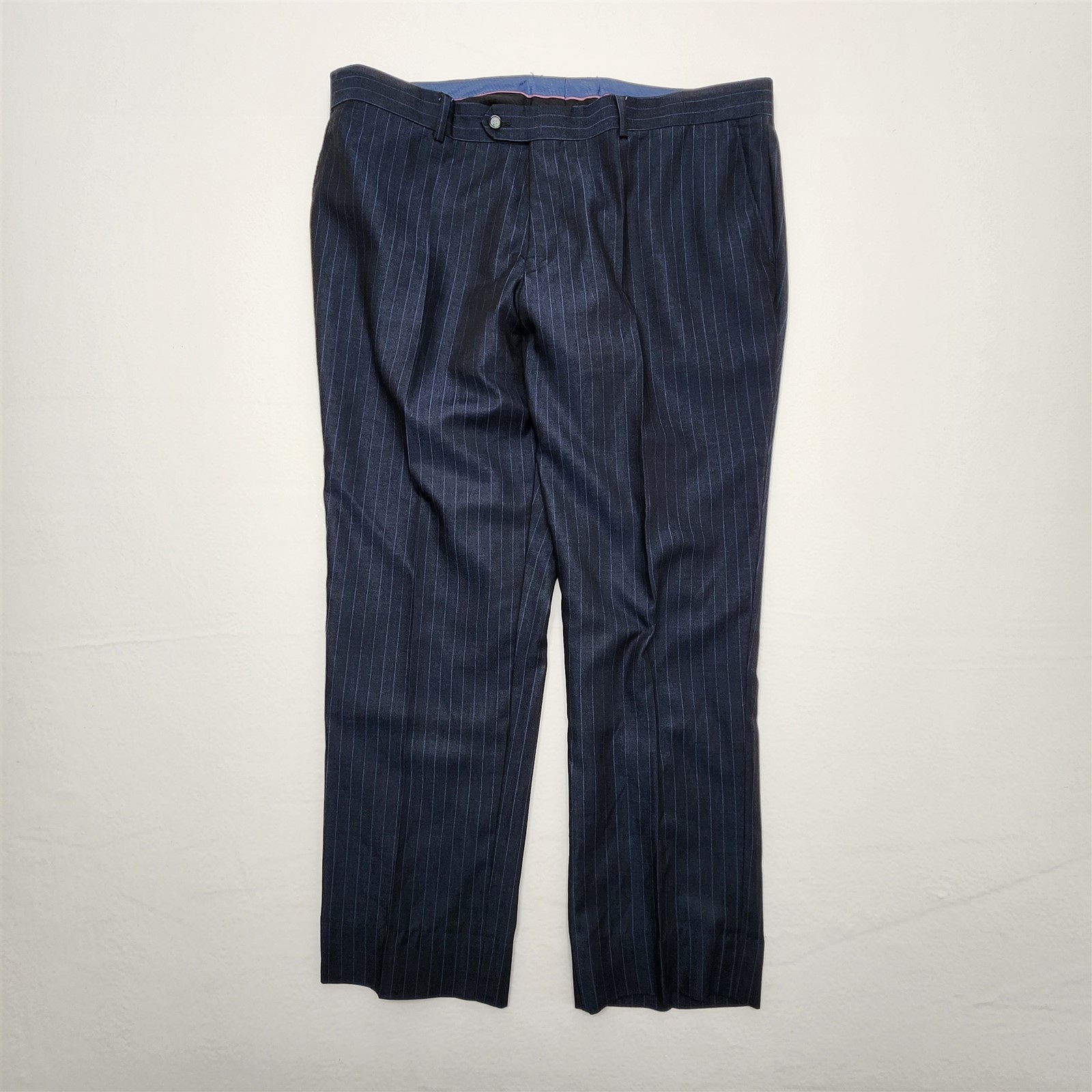 Lineage 50R 42×30 Dark Blue Pinstripe 2Btn 2Pc Mens Jacket Pants Suit