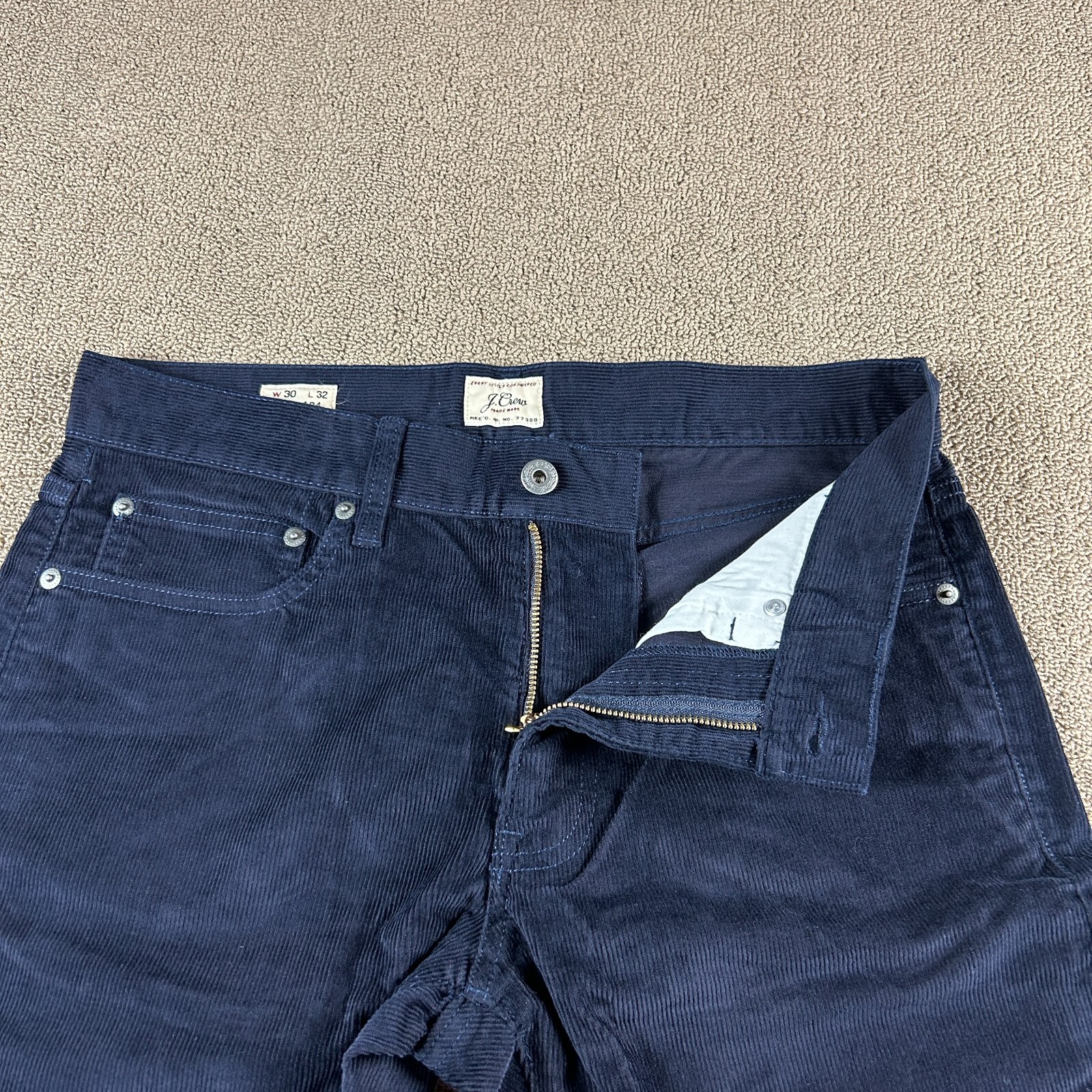 J.Crew Men’s 484 Slim Fit Corduroy Pants Blue Size 31X32 *Read* NWT MSRP $98