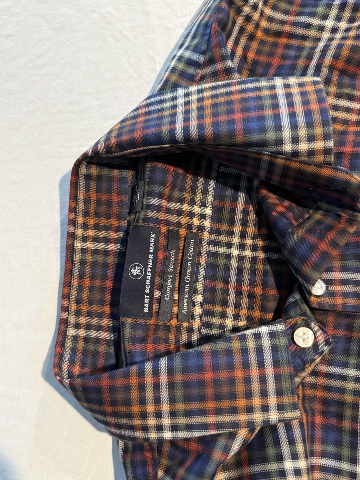 Hart Schaffner Marx Plaid Long-Sleeve Shirt
