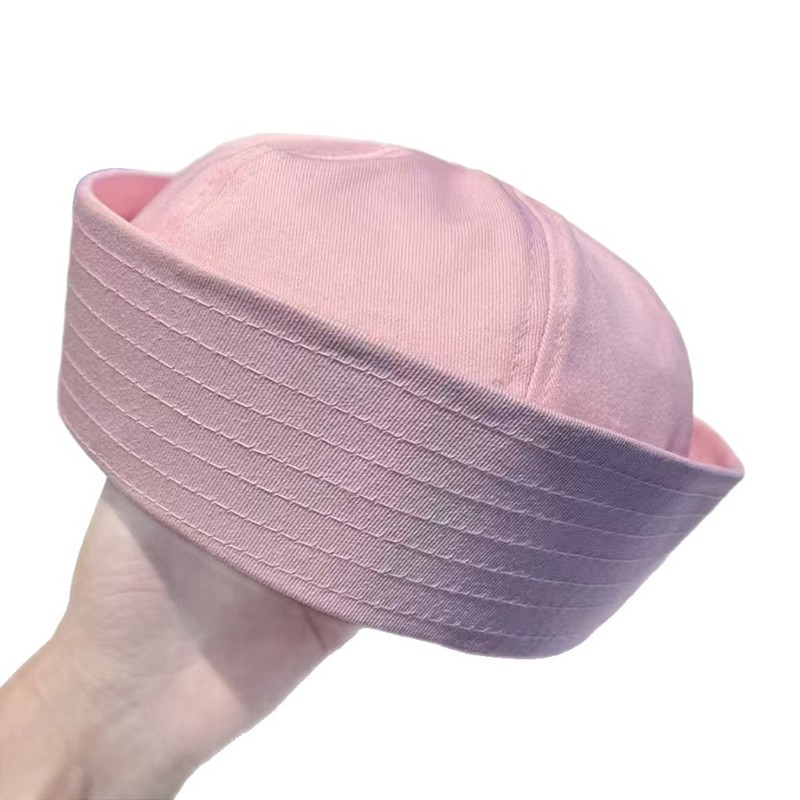 Stripe Cosplay Sailor Hat Versatile Breathable Comfortable Stage Performance Cap