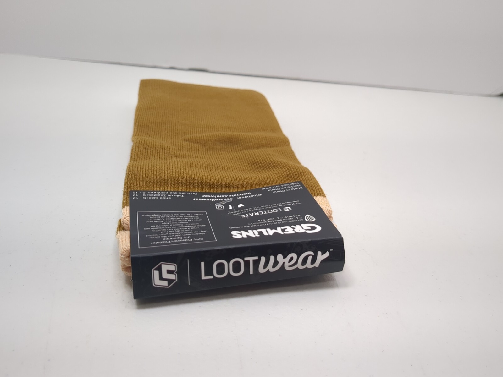 Loot Crate Wear Gremlins Rules Gizmo Mogwai Adult Crew Socks New NWT