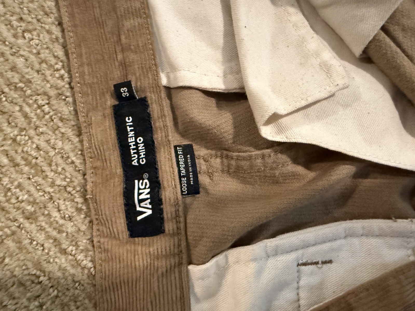 Vans Loose Tapered Corduroy Chunk