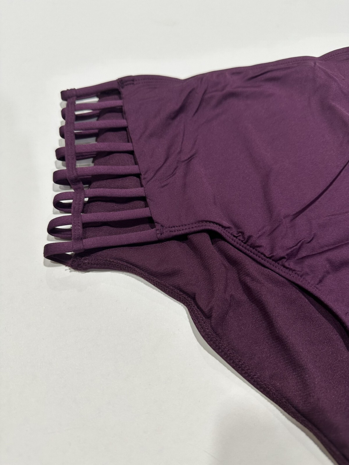 Mossimo Strappy High Waist Bikini Bottom Merlot Size XL