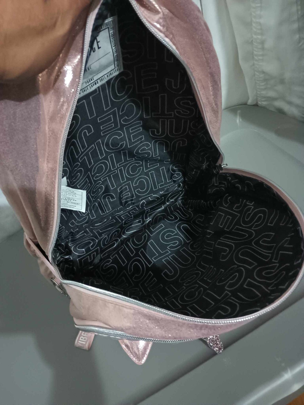justice est 2004 backpack pink (BYT8)