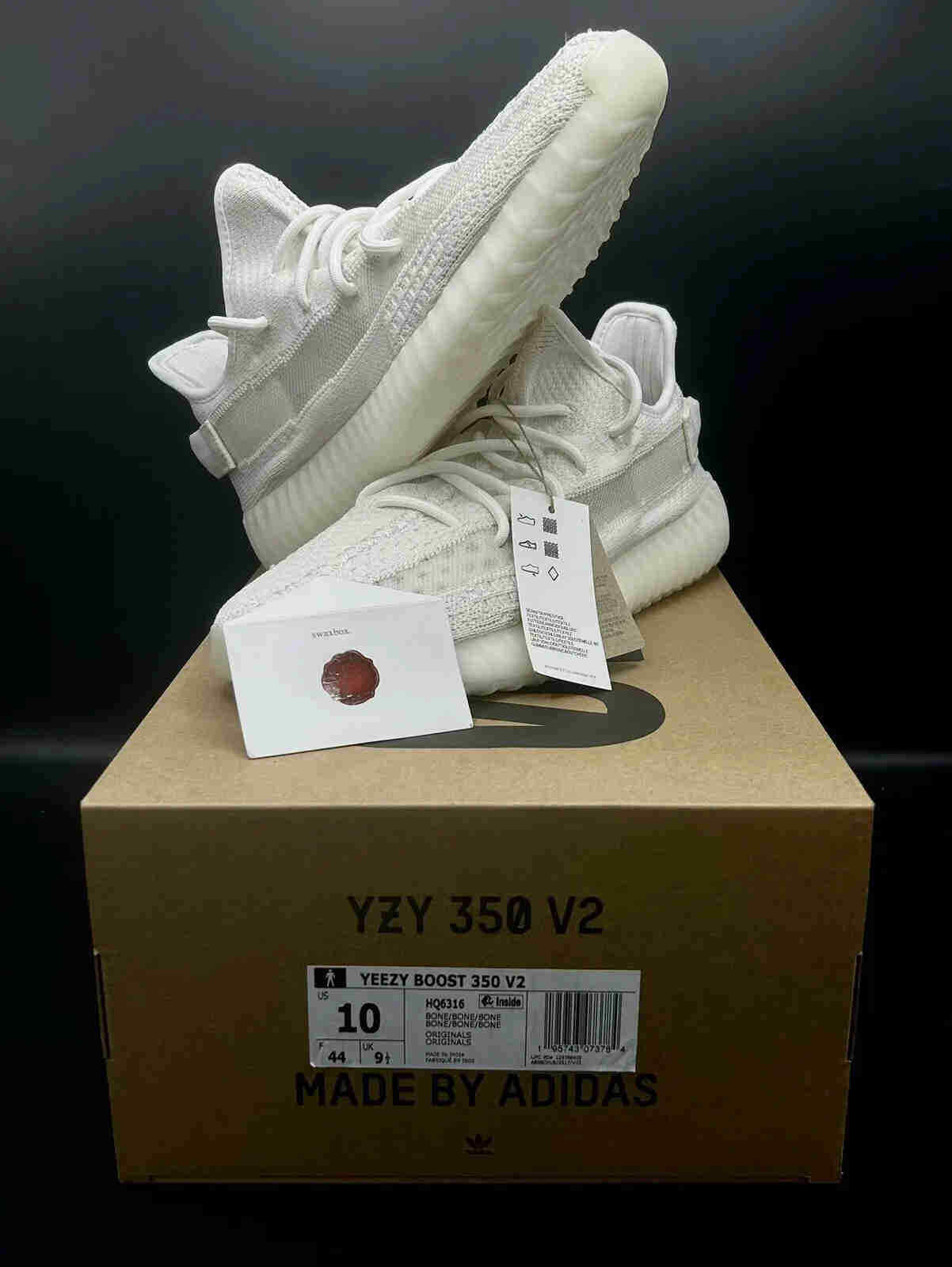 adidas HQ6316 Yeezy Boost 350 V2 ‘Bone’ Ship Now