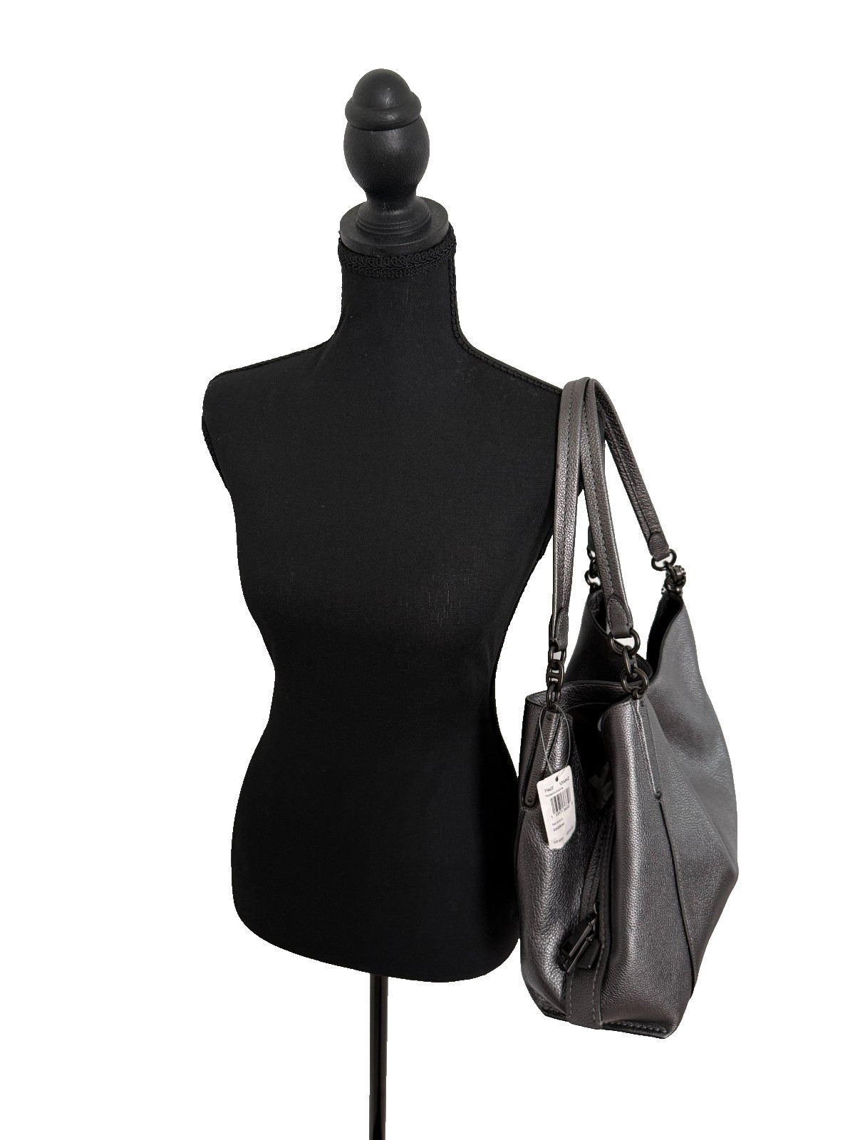 COACH DALTON BAG 31 | METALLIC GRAPHITE PEBBLED LEATHER | SOLD OUT! | NWT!