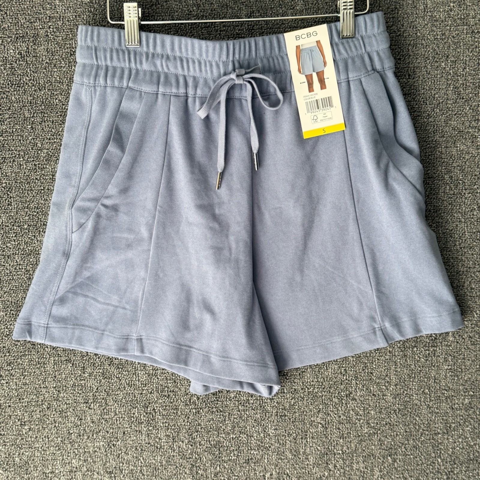 BCBG Women’s Athletic Shorts Drawstring Elastic Waist Pockets