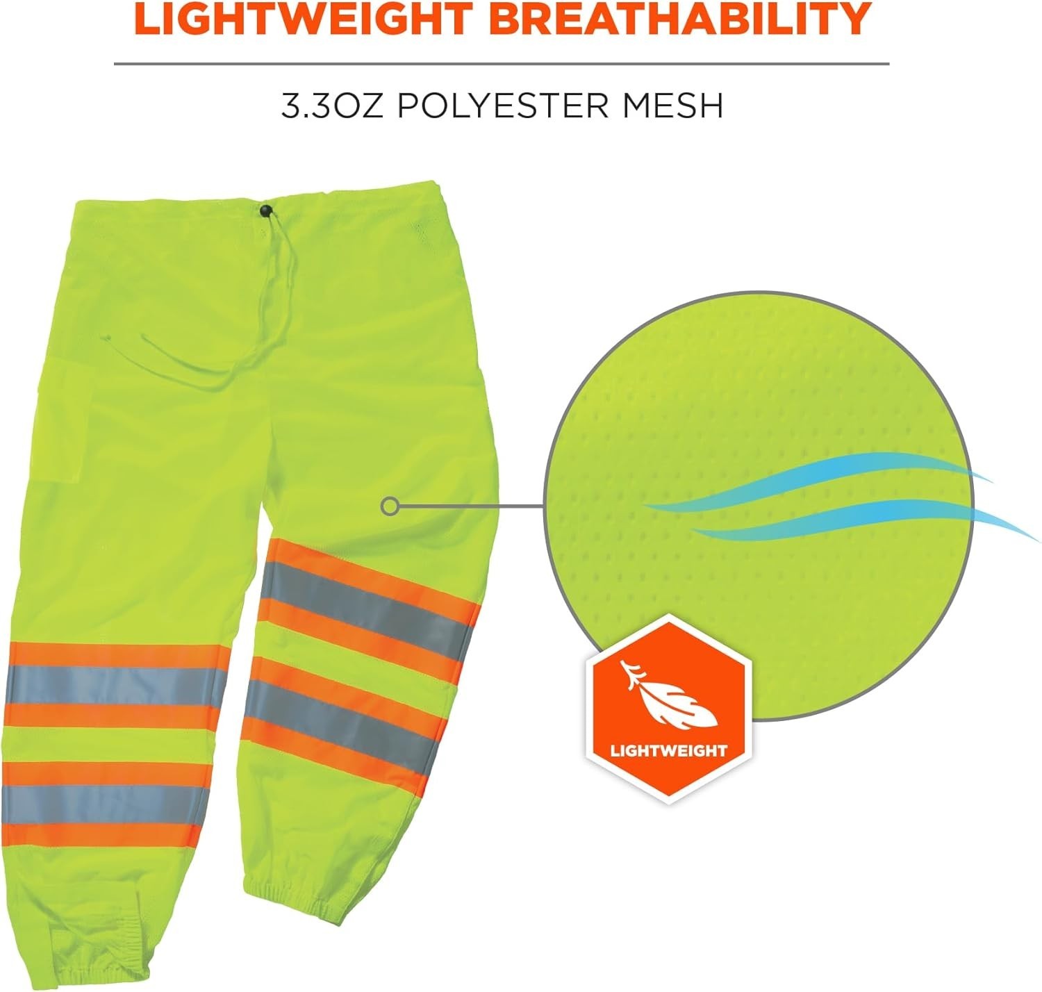 unisex adult Two-tone Class E Two Tone Pants, Lime, Small-Medium