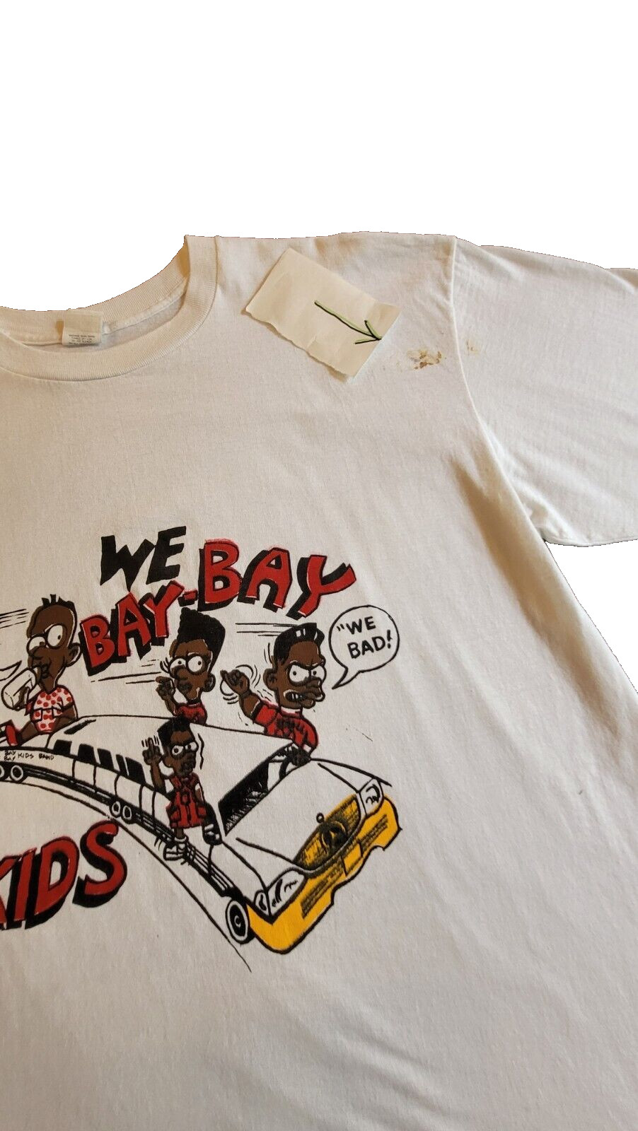 DetRetro313 “WE BAY-BAY KIDS” TWO-SIDED ORIGINAL SCREEN PRINTED IN 1990 XXXL