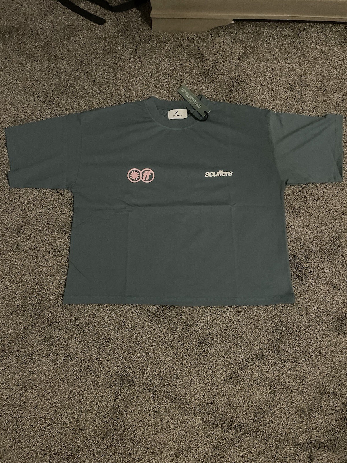 Scuffers Tee Pink Sun Logo Minimal Graphic Streetwear Shirt New With Tags.