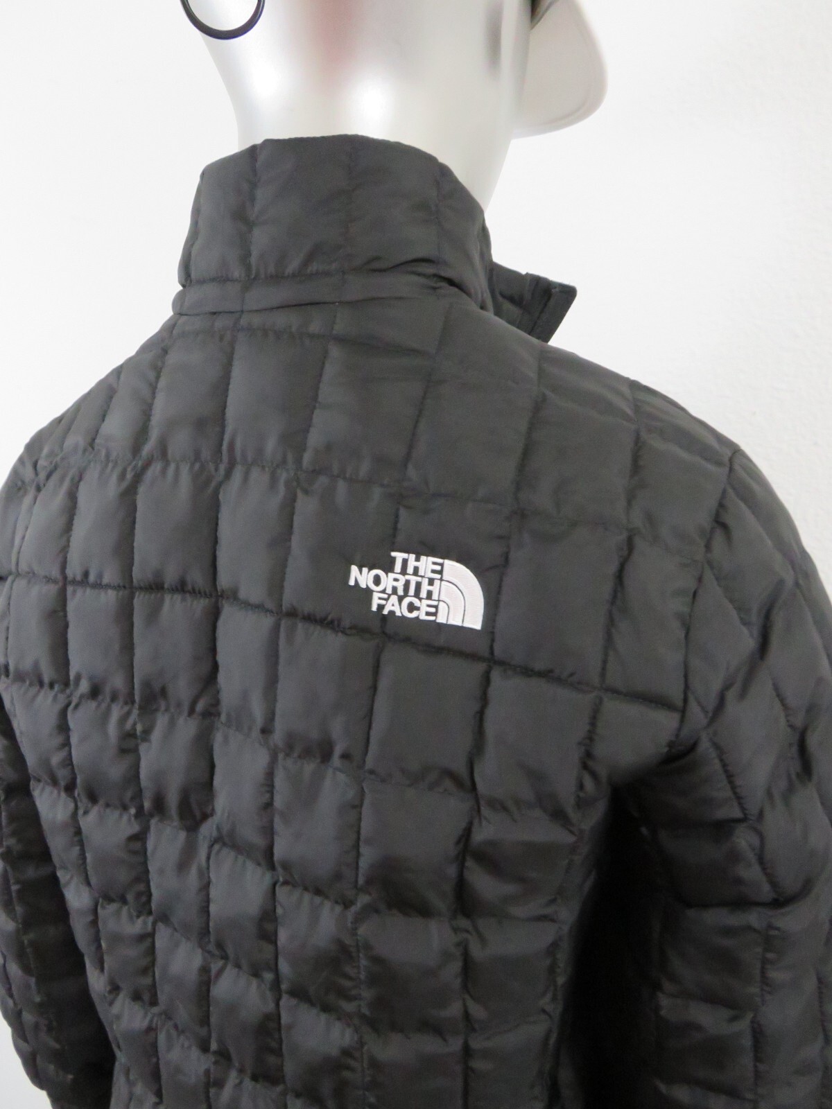 Womens TNF The North Face Thermoball FZ ECO Puffer Insulated Warm Jacket – Black