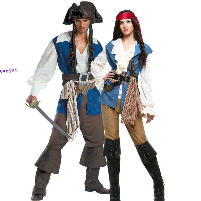 Pirates of the Caribbean sailor cosplay Costumes Halloween game clothing uniform