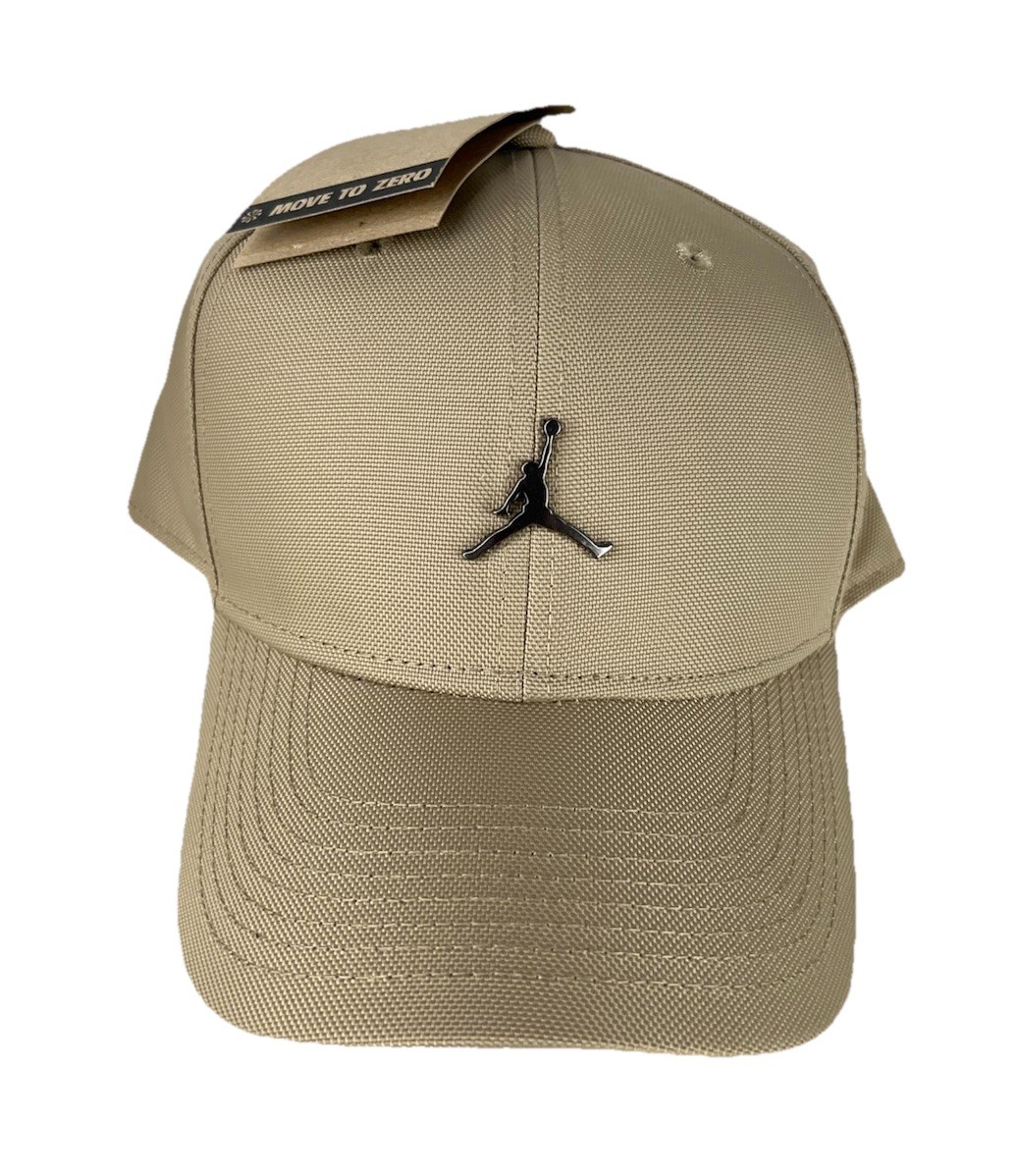 Jordan Rise Structured Metal Jumpman Adjustable Hat Cap Sz M/L Khaki HM5750-247