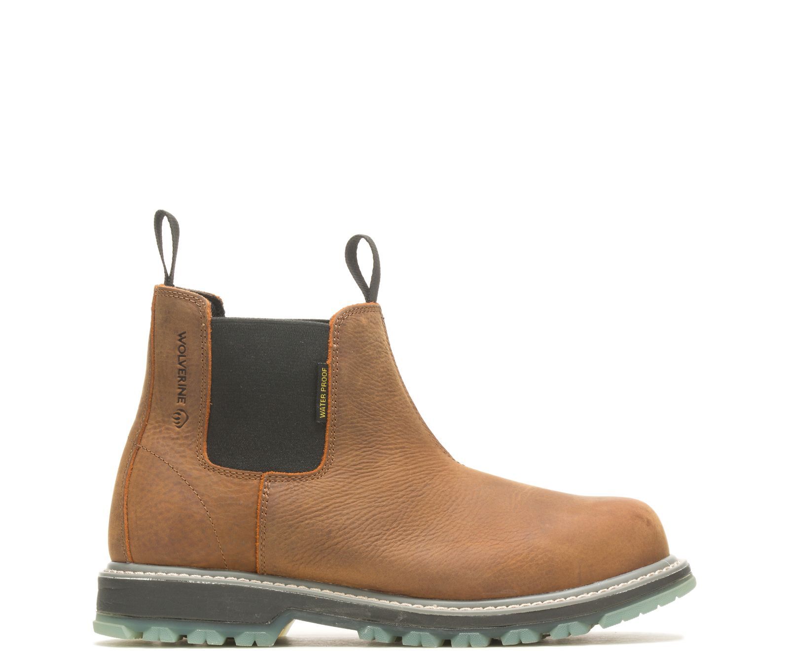 Men Wolverine Floorhand LX Rom Soft Toe Waterproof Work Boot W230014 Sudan Brown