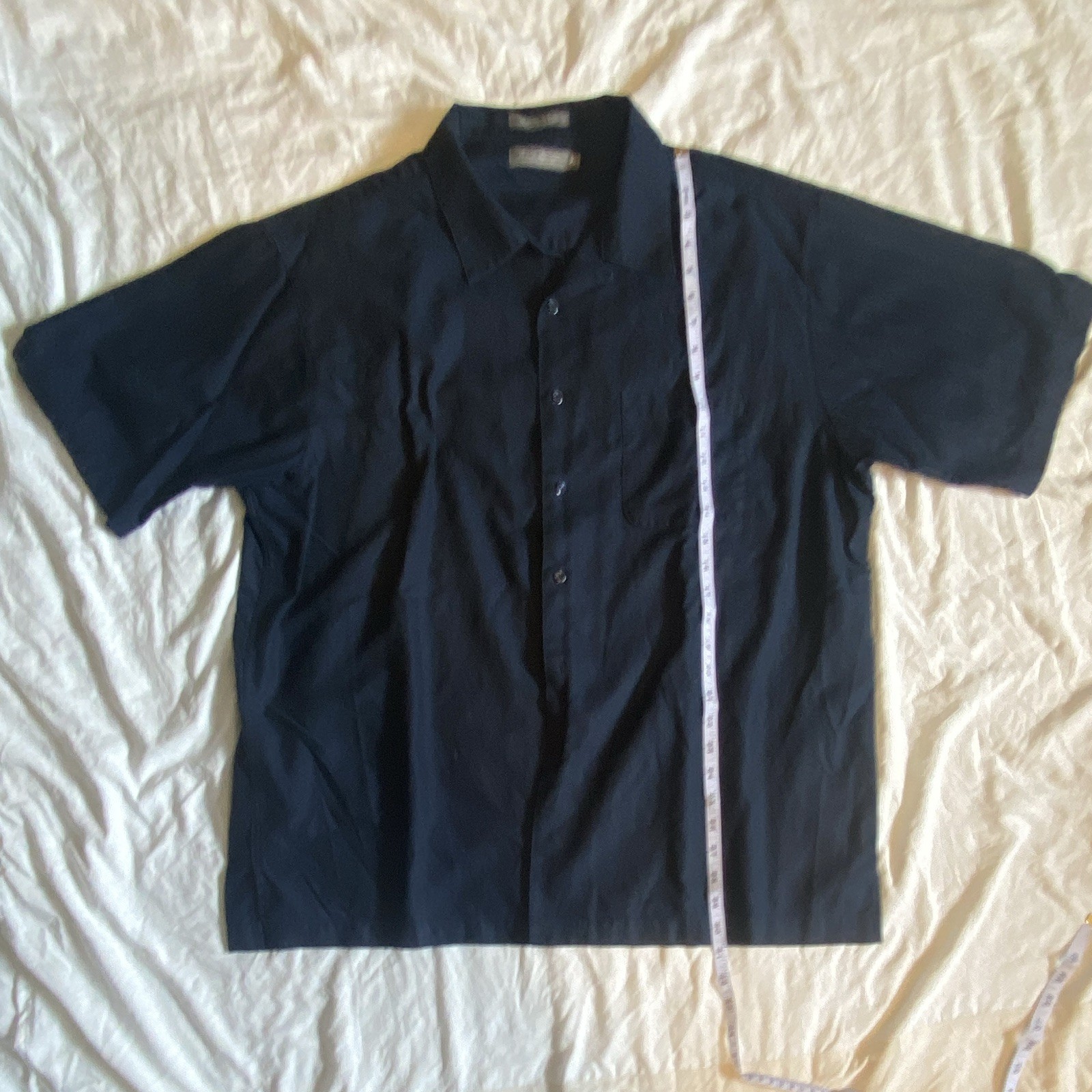 Daniel Cremieux Signature Collection Men’s Navy Solid Short Sleeve Button-Up XL