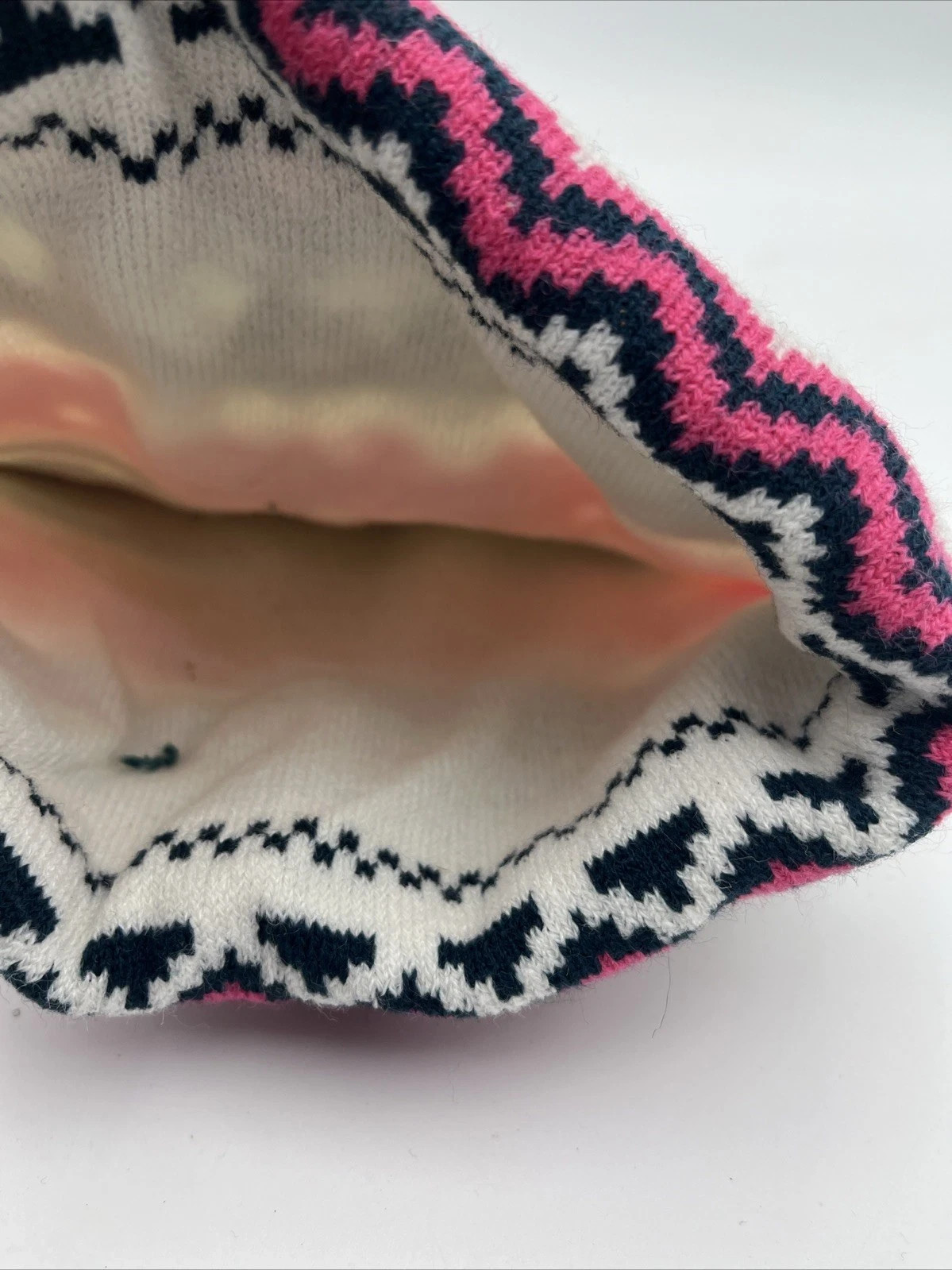 Ladies Multi Color Hat Patterned Cuffed Beanie