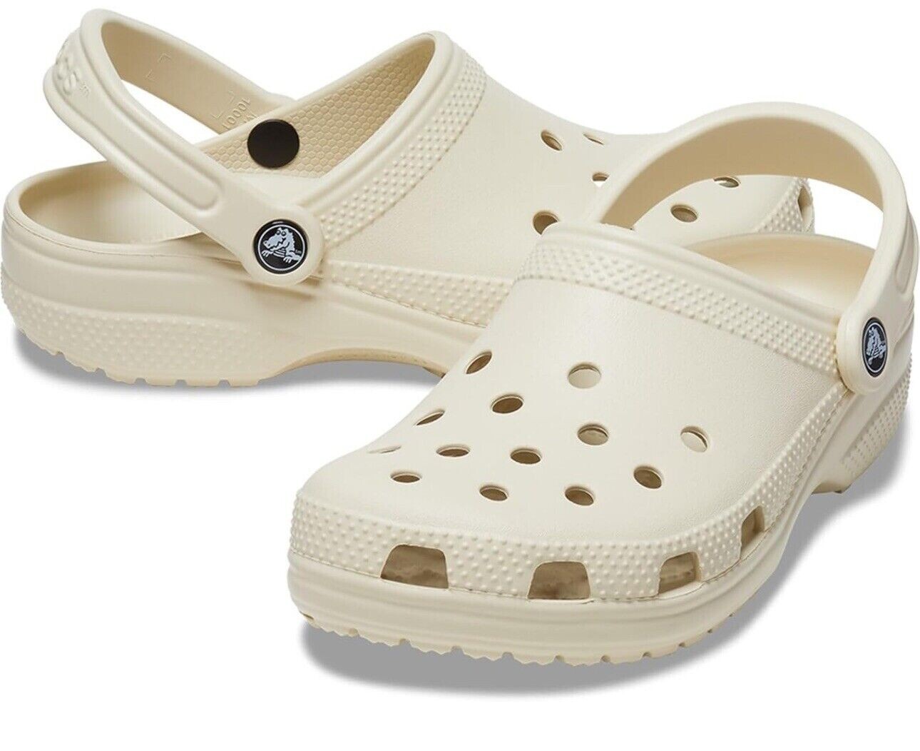 Crocs Classic Clog Unisex Slip On Women/Men Ultra Light Water Friendly BoneM4-W6