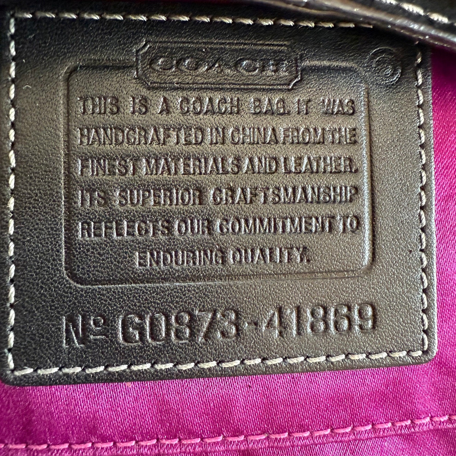 Coach Zoe Shoulder Bag 41869 Black Crinkled Patent Leather Y2K