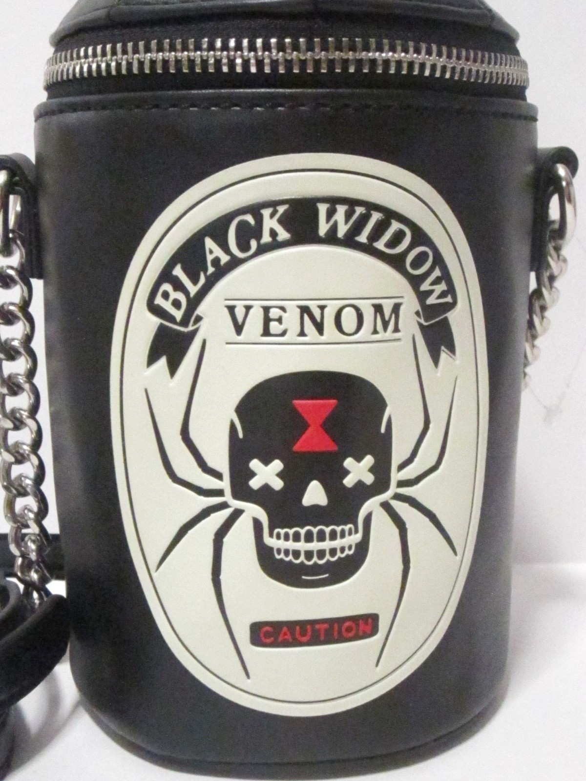 Mad Engine Fine by Me Crossbody Black Widow Spider Venom Halloween Purse NEW