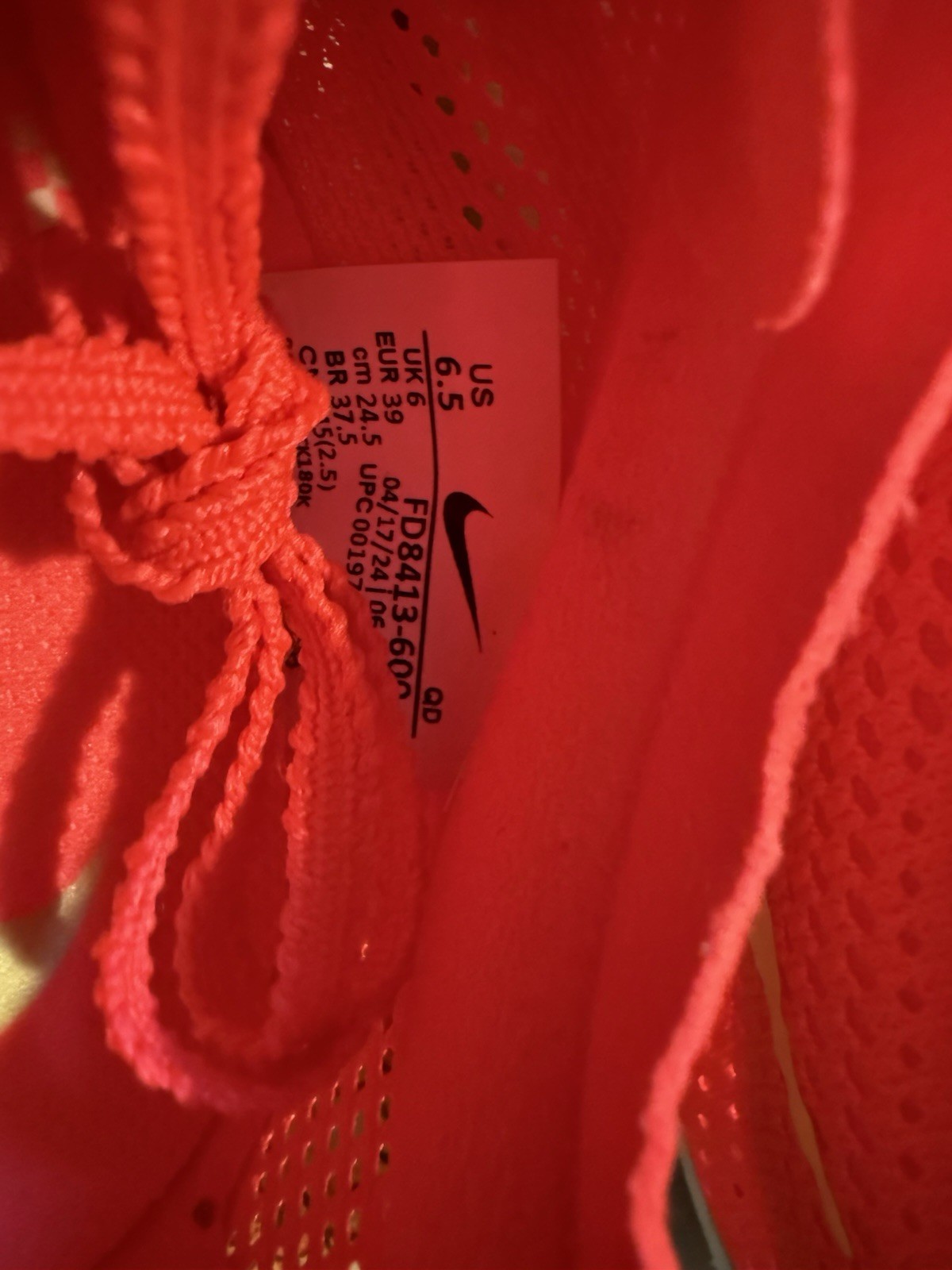 Size 6.5 – Nike ZoomX Dragonfly 2 Bright Crimson Lime Blast