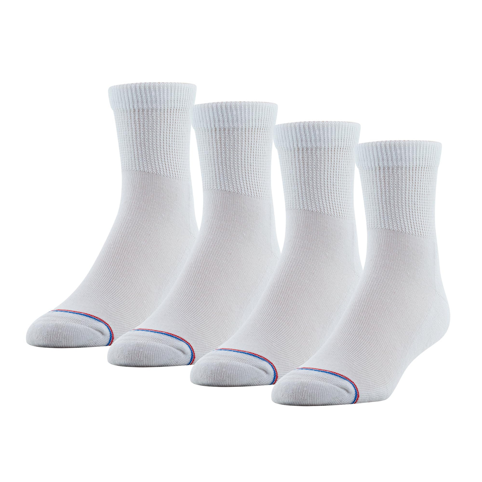 Medipeds 8 Pack Diabetic Quarter Socks Men 7-12 Women 10-13 Moisture Wicking