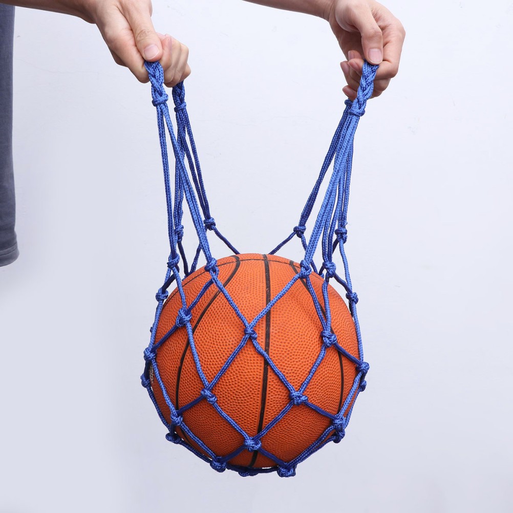 Drawstring Ball Mesh Net Nylon Sports Equipment 1Pcs 19.7*1.6*1.6in