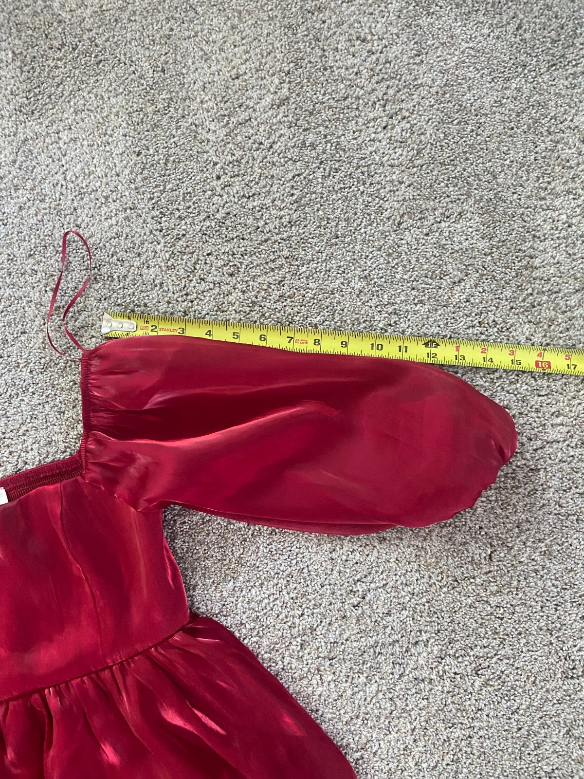 Thirty Thirty LA Women’s Red Shinny Sheer Chiffon Mini Party Dress – Size Small