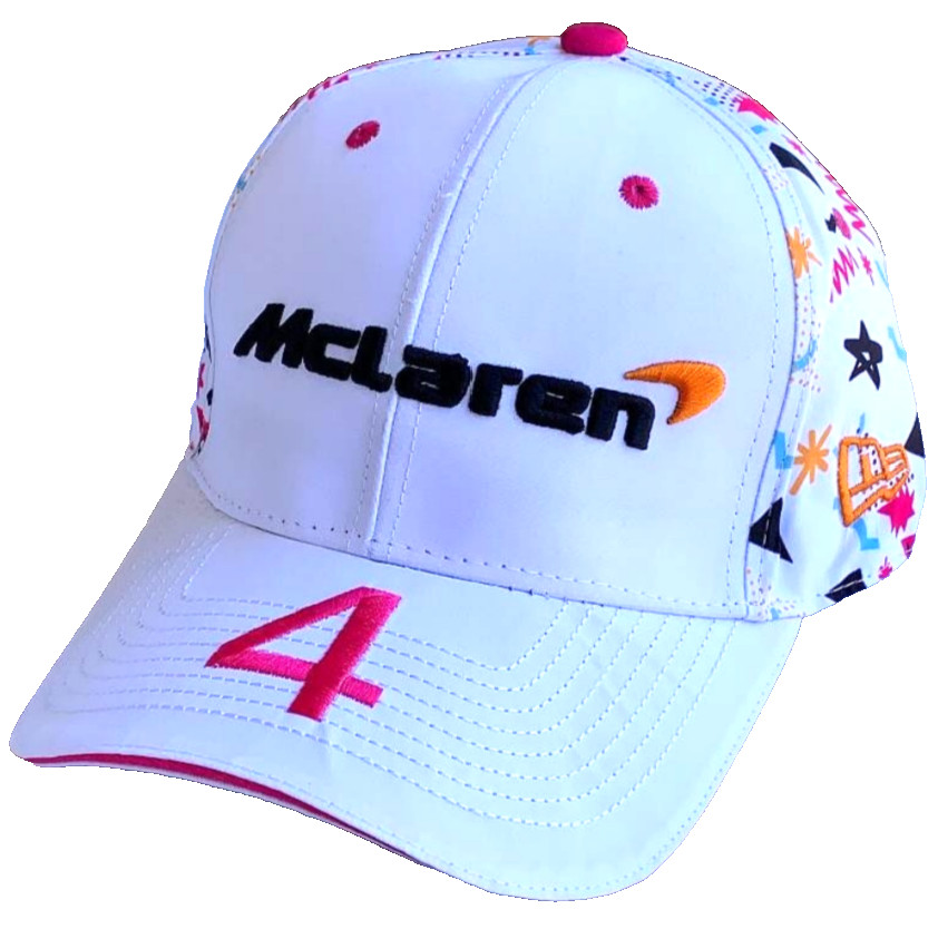 McLaren Racing F1 2025 Special Edn Lando Norris Miami GP Cap-White. Factory 2nd.