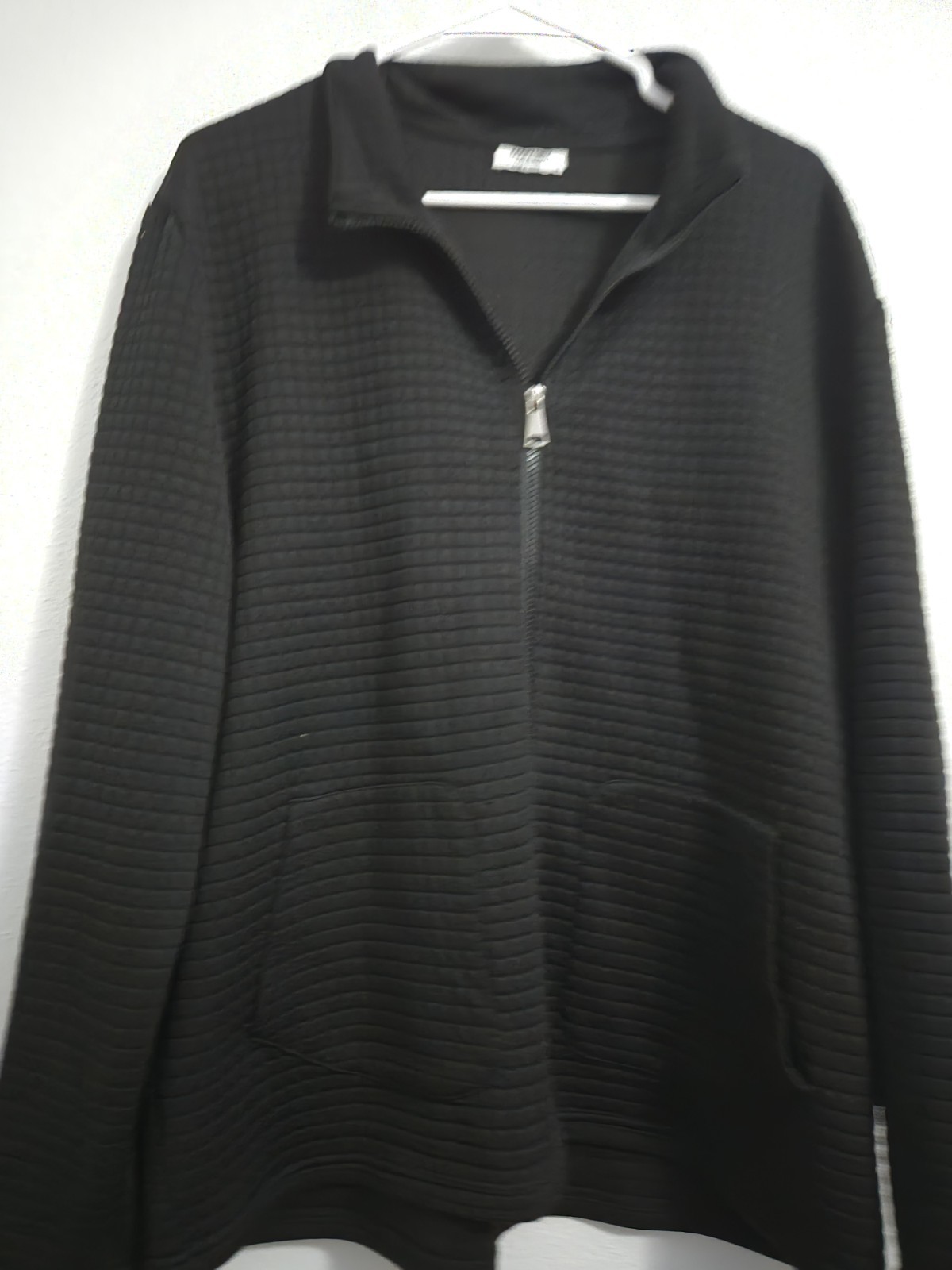 Coofandy Black Zipper Up Jacket Long Sleeve Size L #222