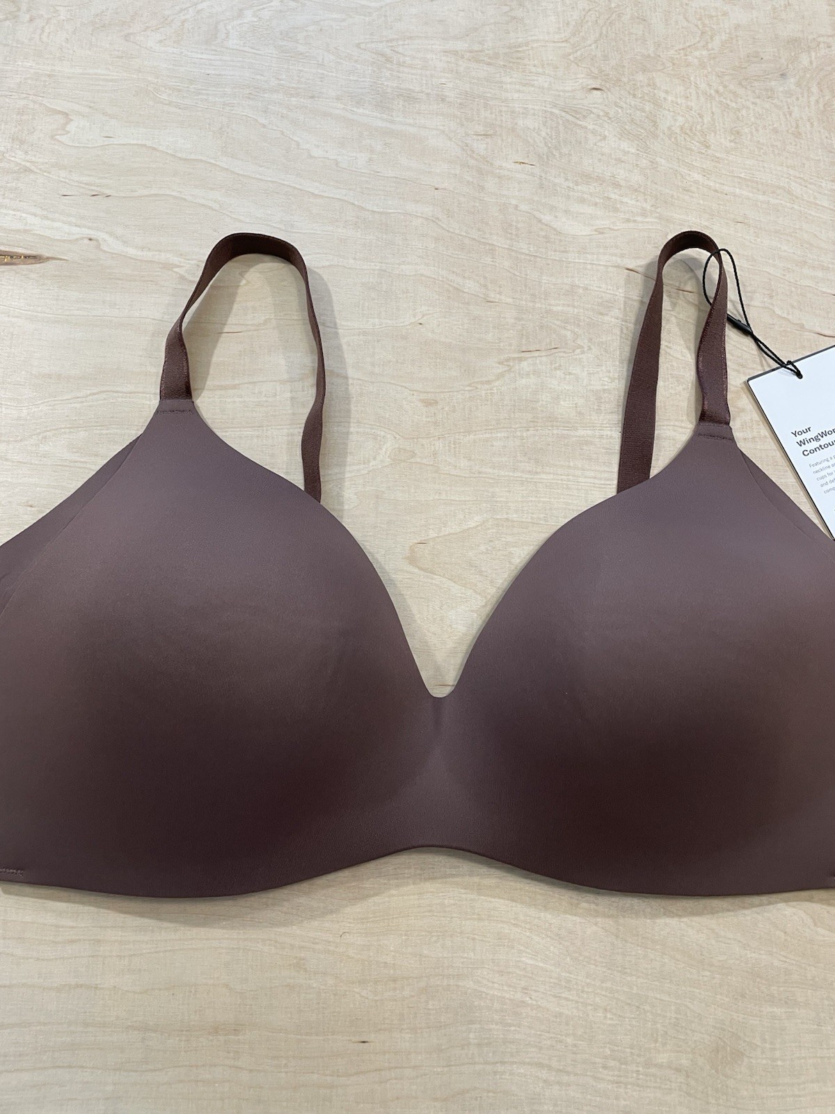 KNIX WingWoman Contour Wireless T-Shirt Bra Size 7+ Brown NWT