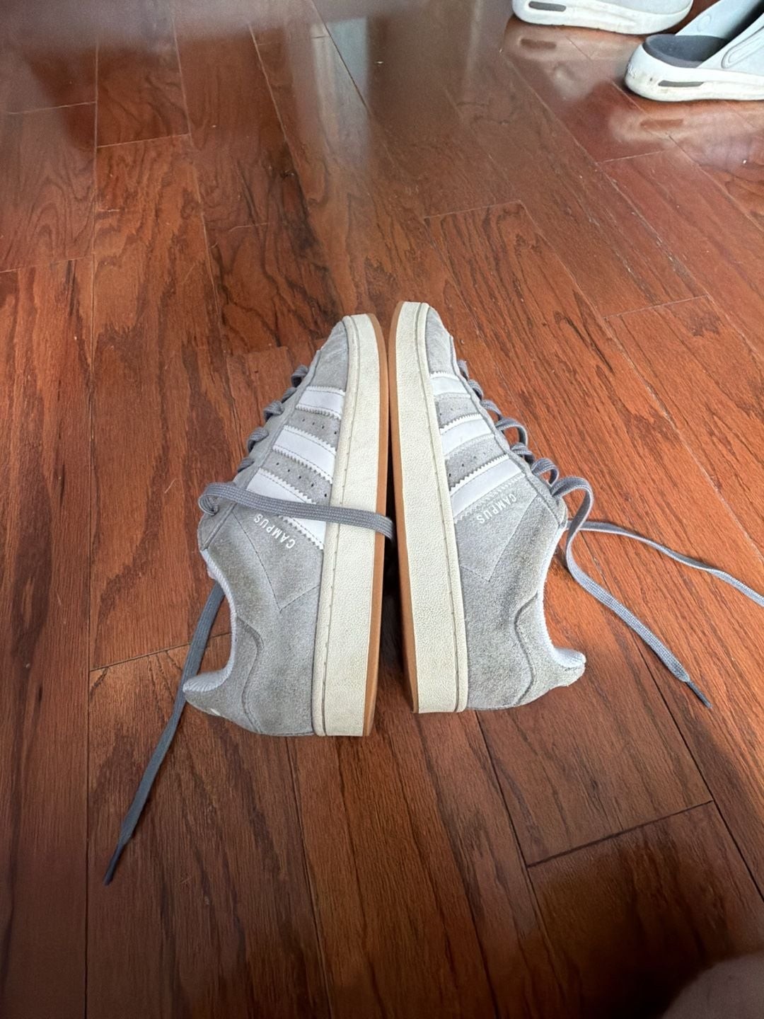 Adidas Campus 00s Grey White Sneakers Size 10