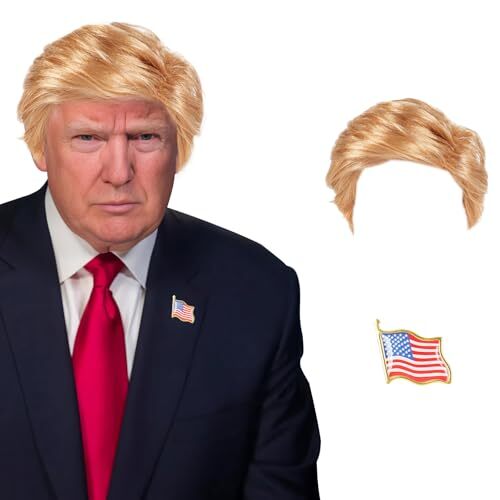 Funny Celebrity Wig Presidential Candidate Political Donald Trump