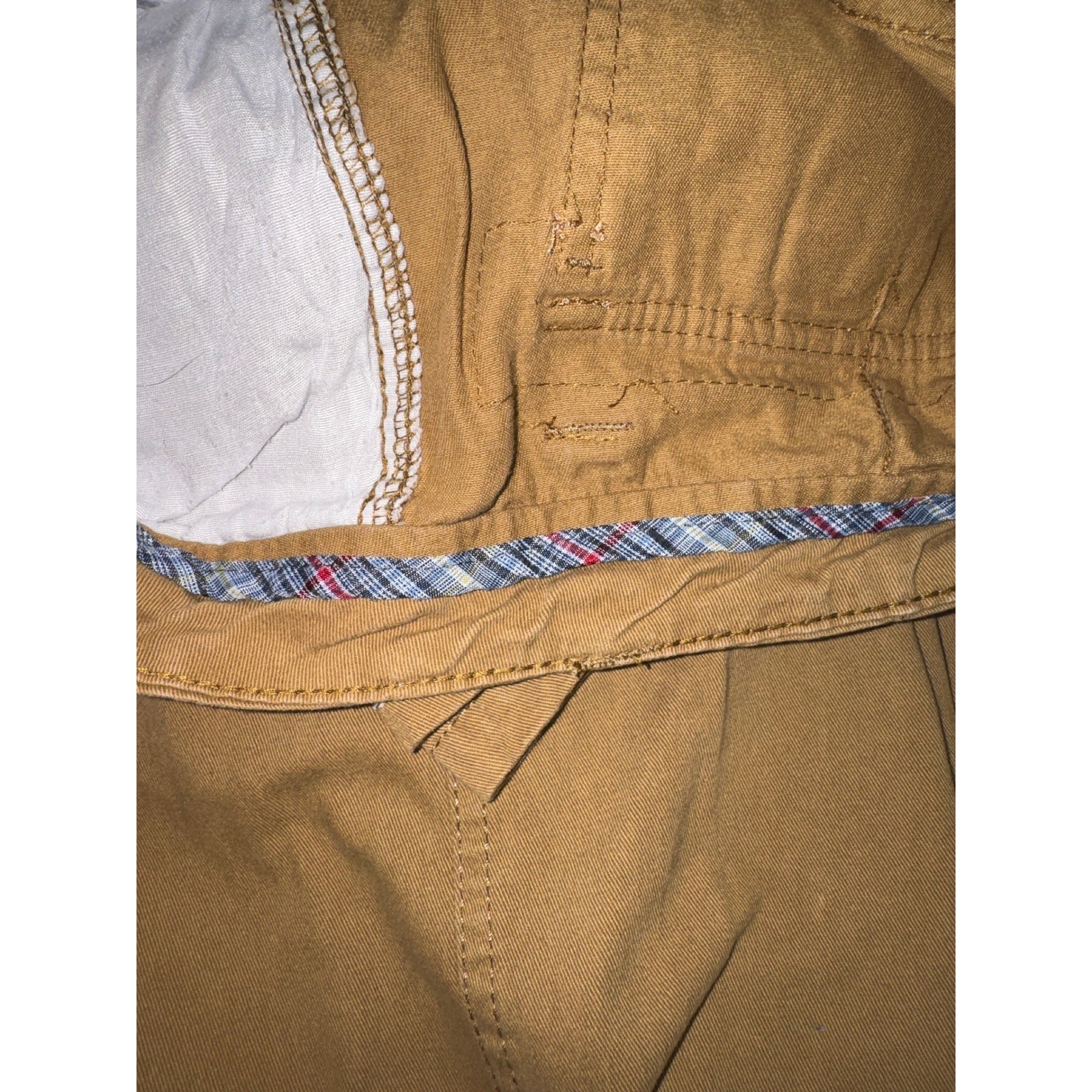 Bangladesh Cargo Pants Mens 32×32 Khaki 100%Cotton Multi Pocket Straight Leg