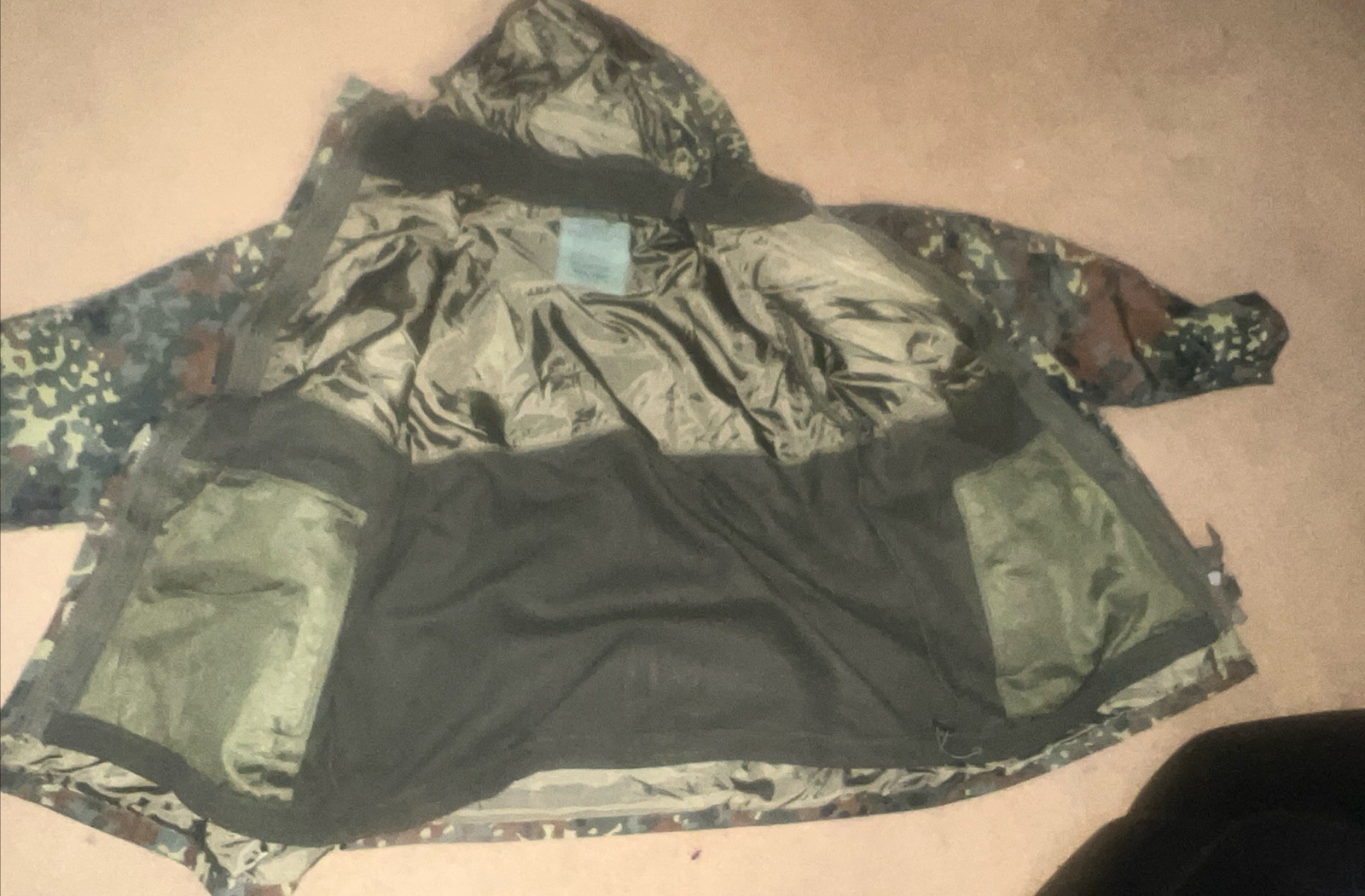 Mil-Tec German army Parka w liner GoreTex Flecktarn Waterproof Men XL Jacket