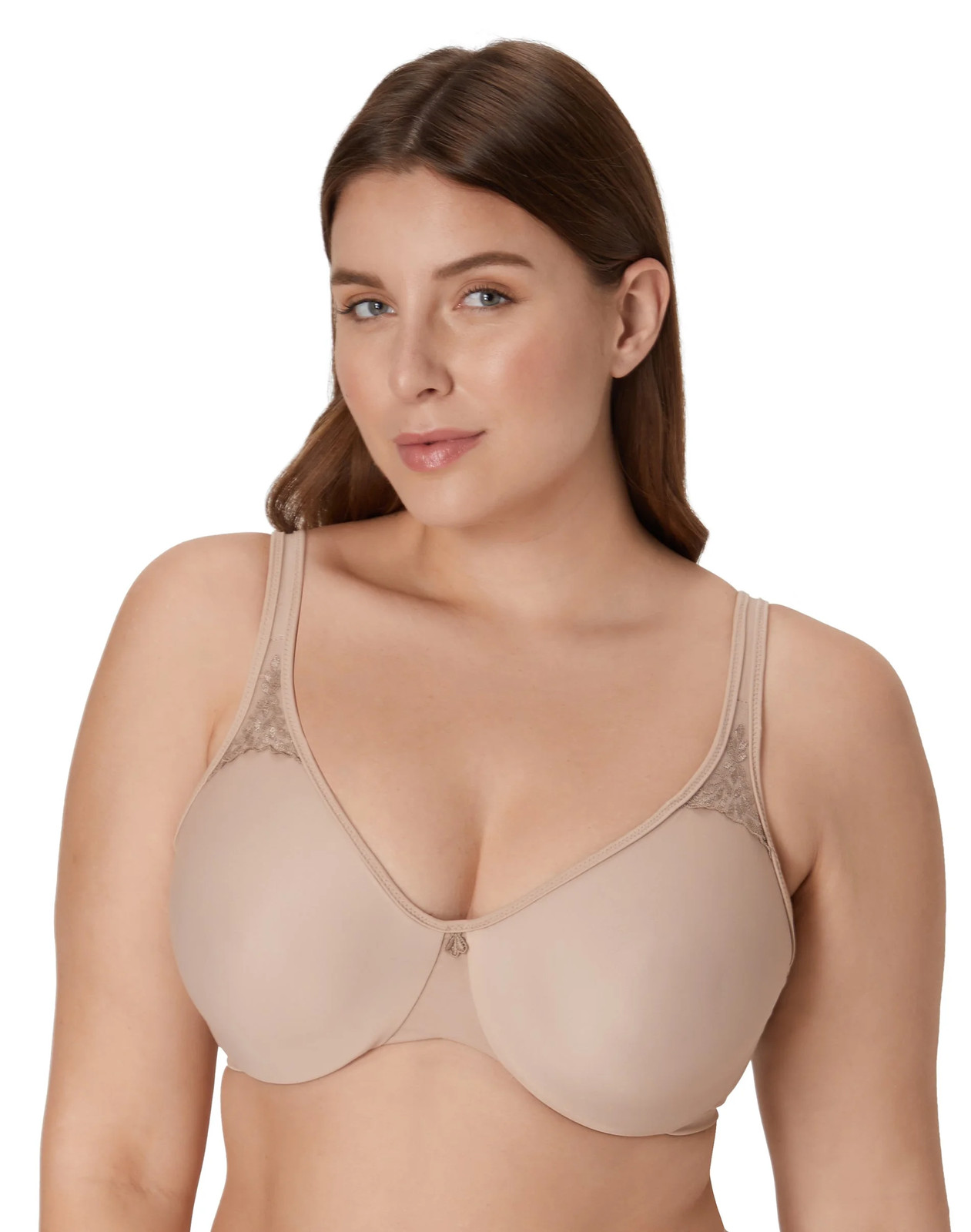 Bali Underwire Bra One Smooth U Ultra Light Illusion Neckline Convertible Women