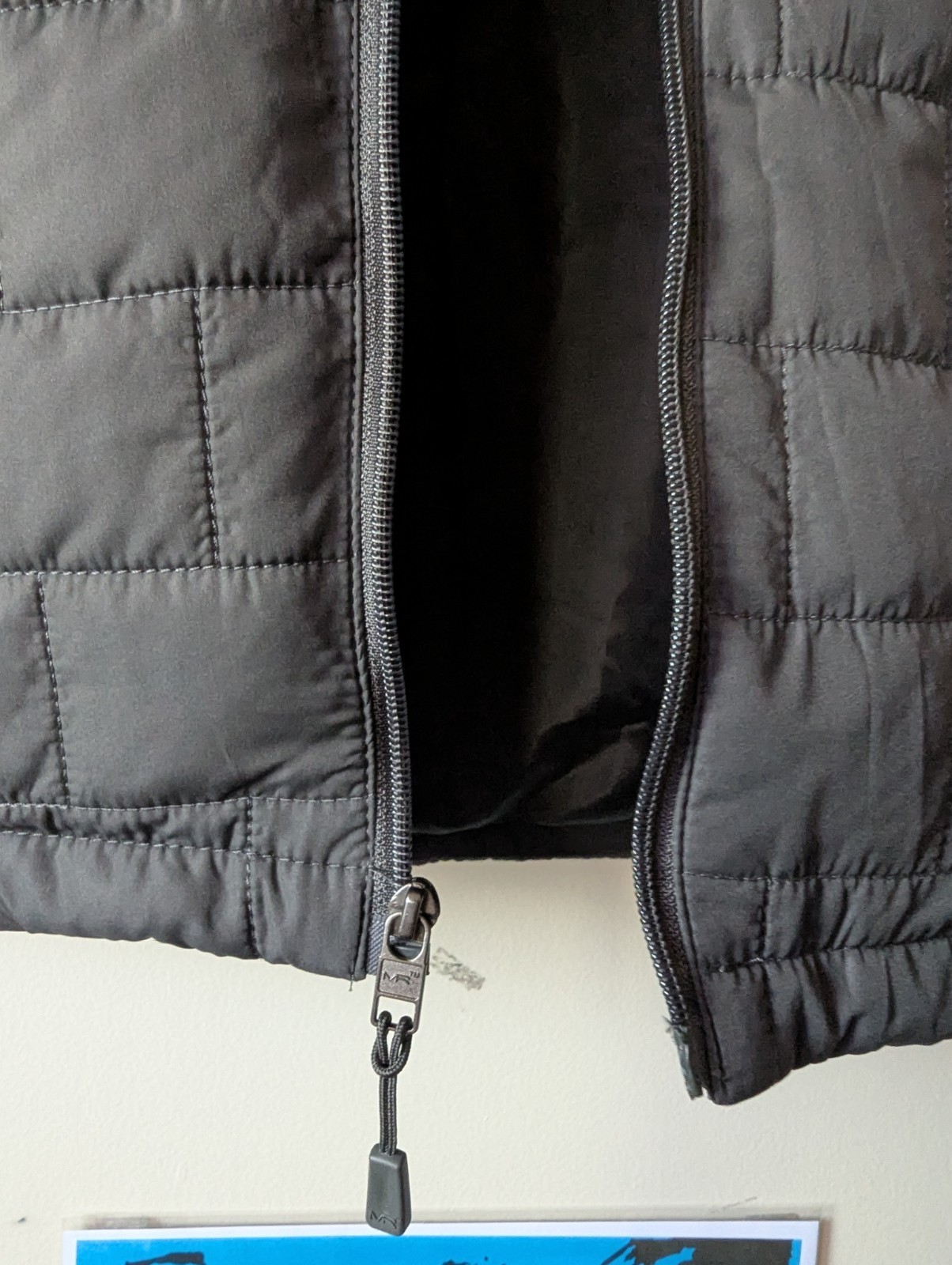 Mack Russo Puff Vest Men 2XL Black Full Zip Mock Neck Insulated Outwear Gorpcore