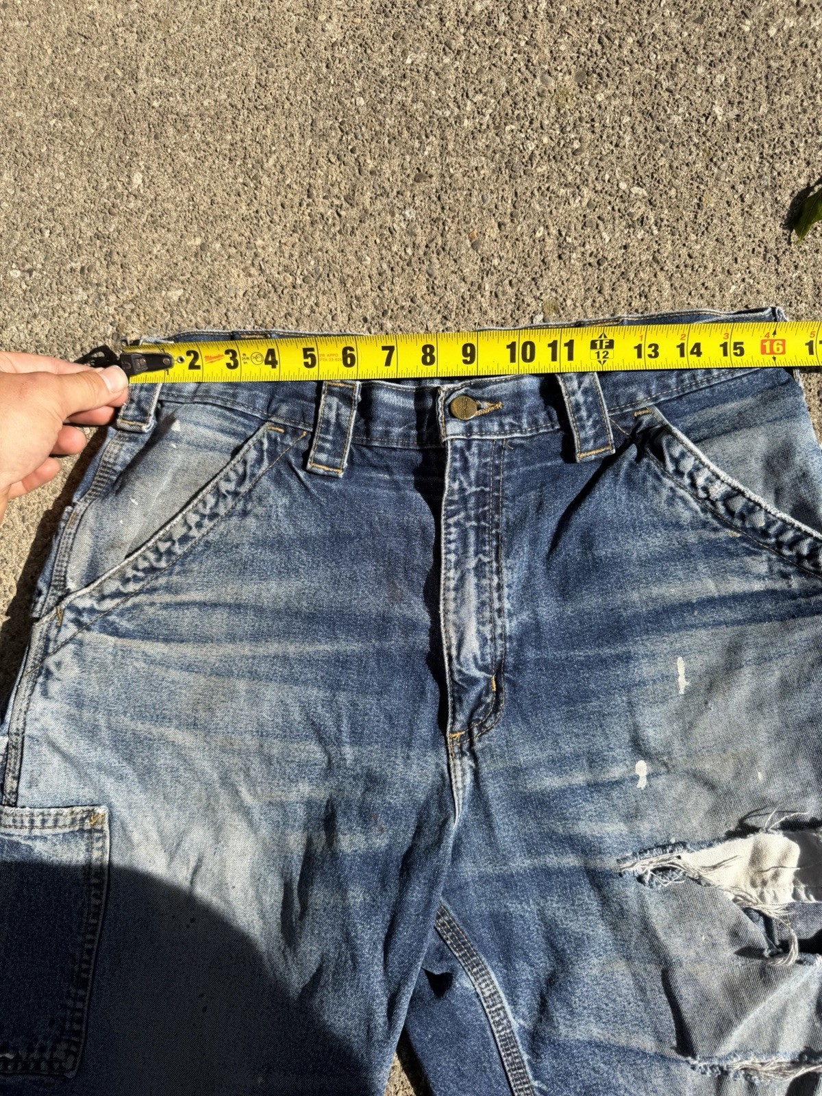 Vintage Carhartt Carpenter Jorts, 32 Waist 9 Inch Inseam, 20 Inches Long, Y2K