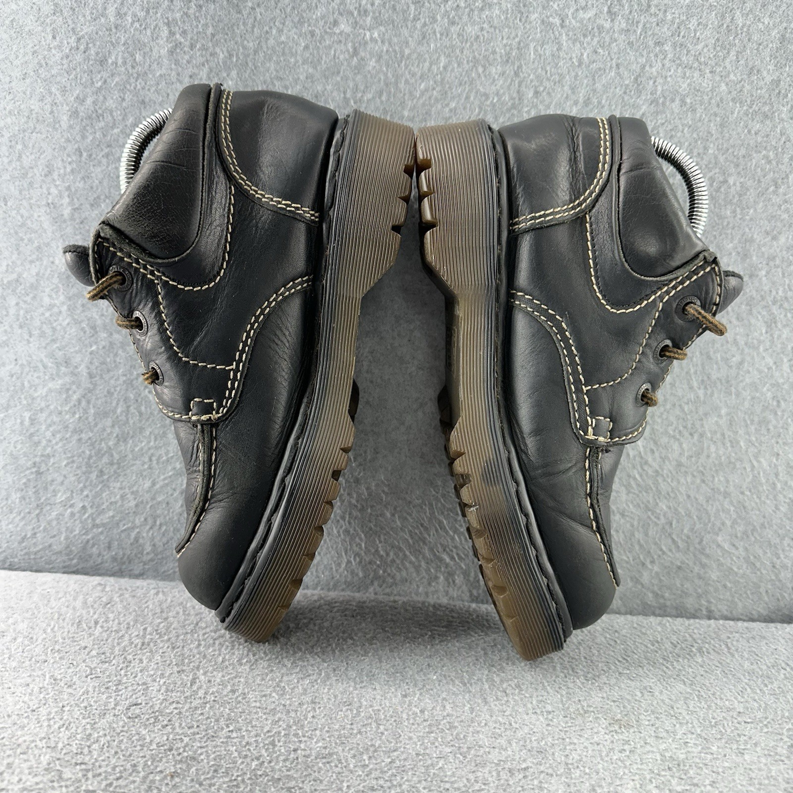 Doc Dr Martens AirWair 8458 Black Leather Boots Women’s Size 7 England Vintage