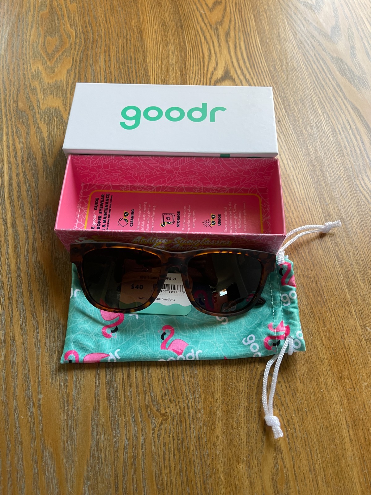 New Goodr “Hellhound Hallucinations” BFG Polarized Sunglasses No Slip! NEW!