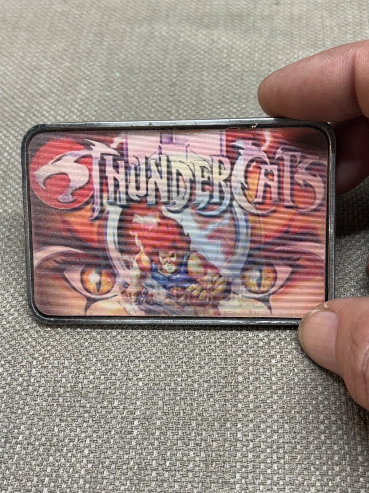 Thundercats Metal Belt Buckle Changes Image As Shown Vintage 3 1/4″