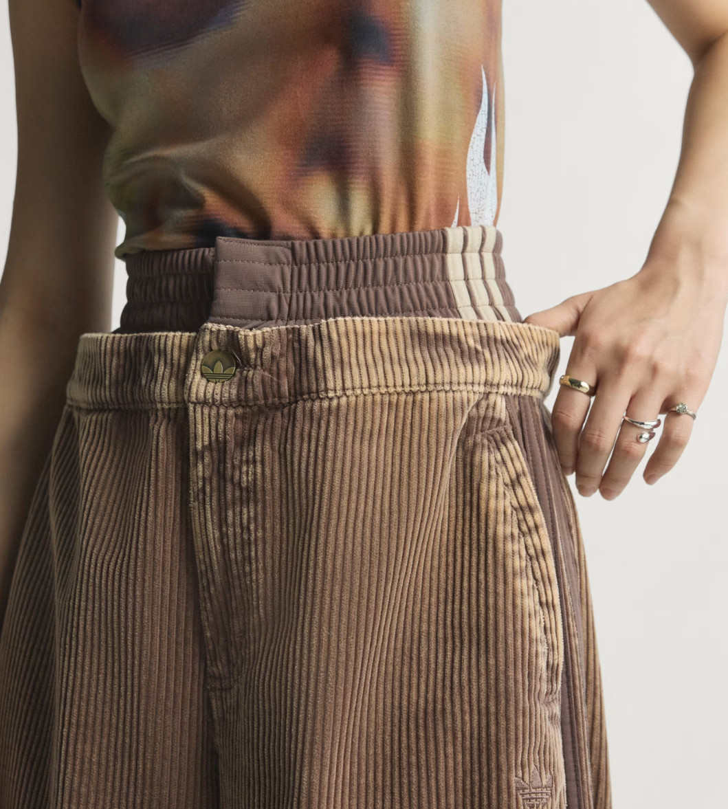 adidas Originals Corduroy SST Oversized Pants Women Lifestyle AsiaFit NWT KD8782