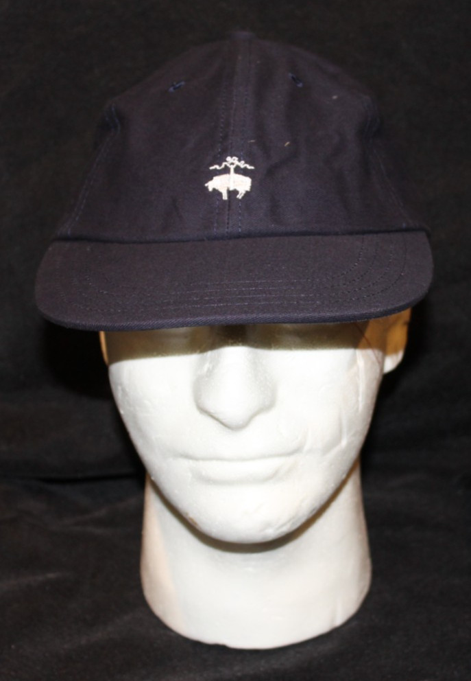 Brooks Brothers L/XL Solid Navy Blue Baseball Cap Cotton Adjustable Runs Small