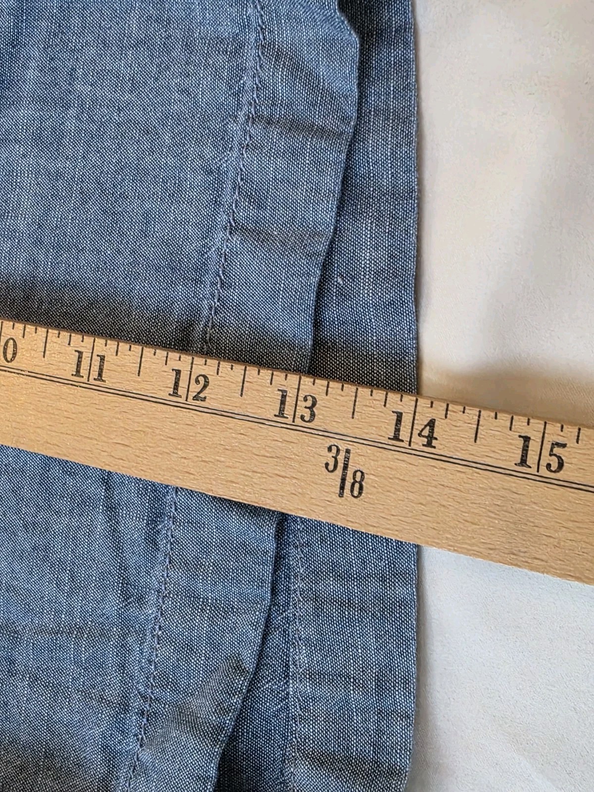 J.CREW Women’s Blue Chambray Chino Shorts Size 6 100% Cotton Pockets Lightweight