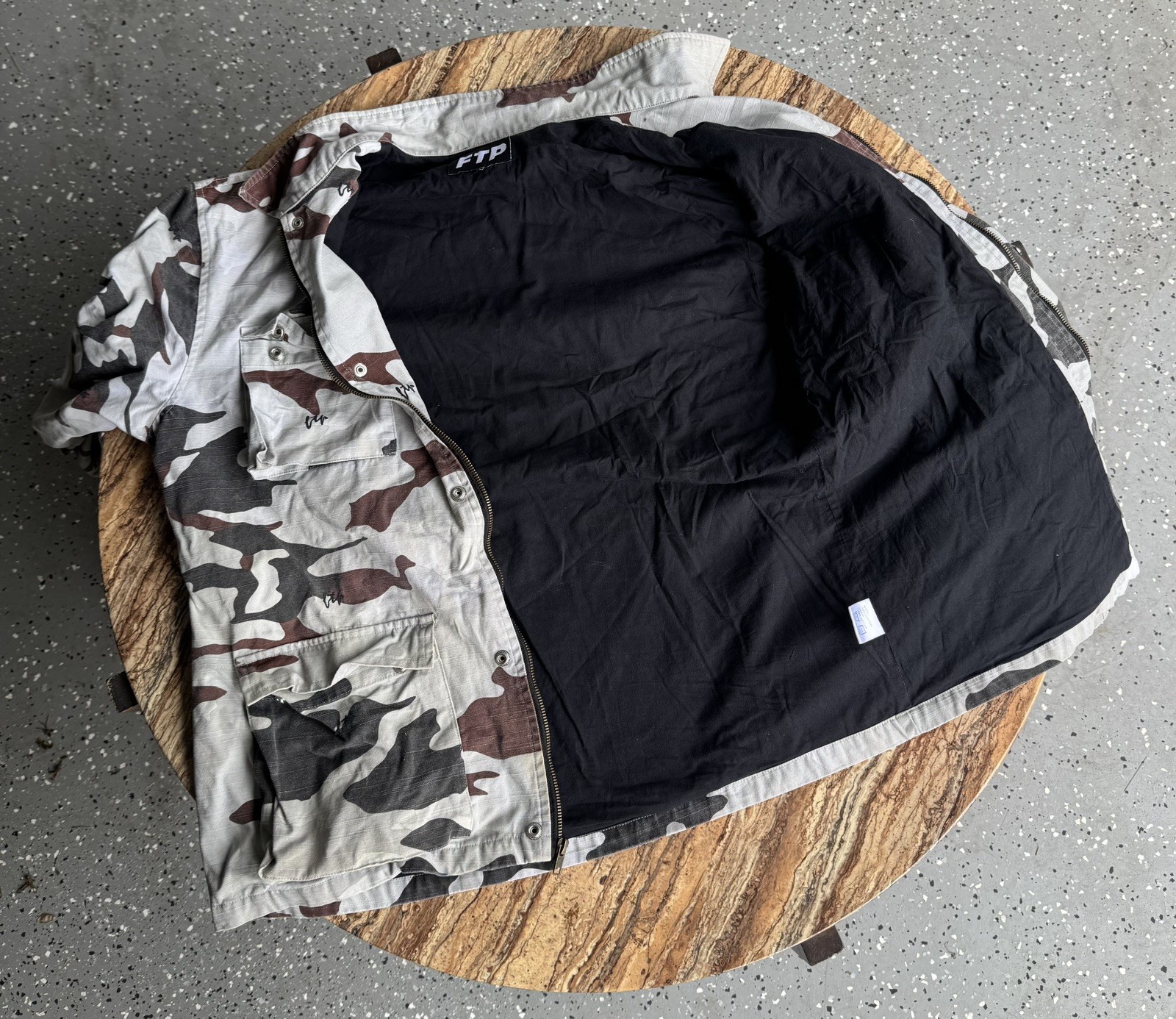 FTP “Sure Shot” BDU snow camo jacket rare camo pattern