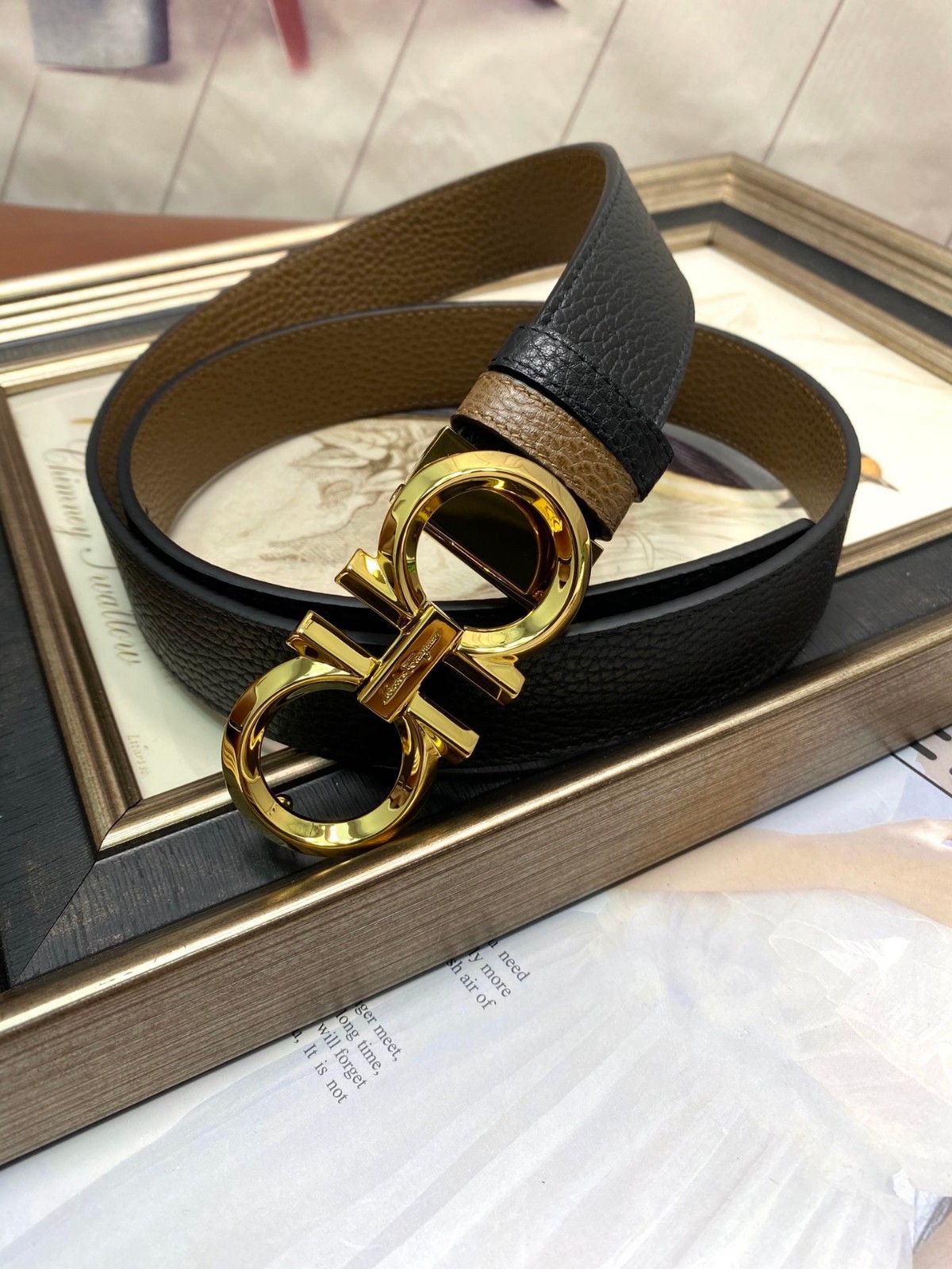 ferragamo belt authentic men