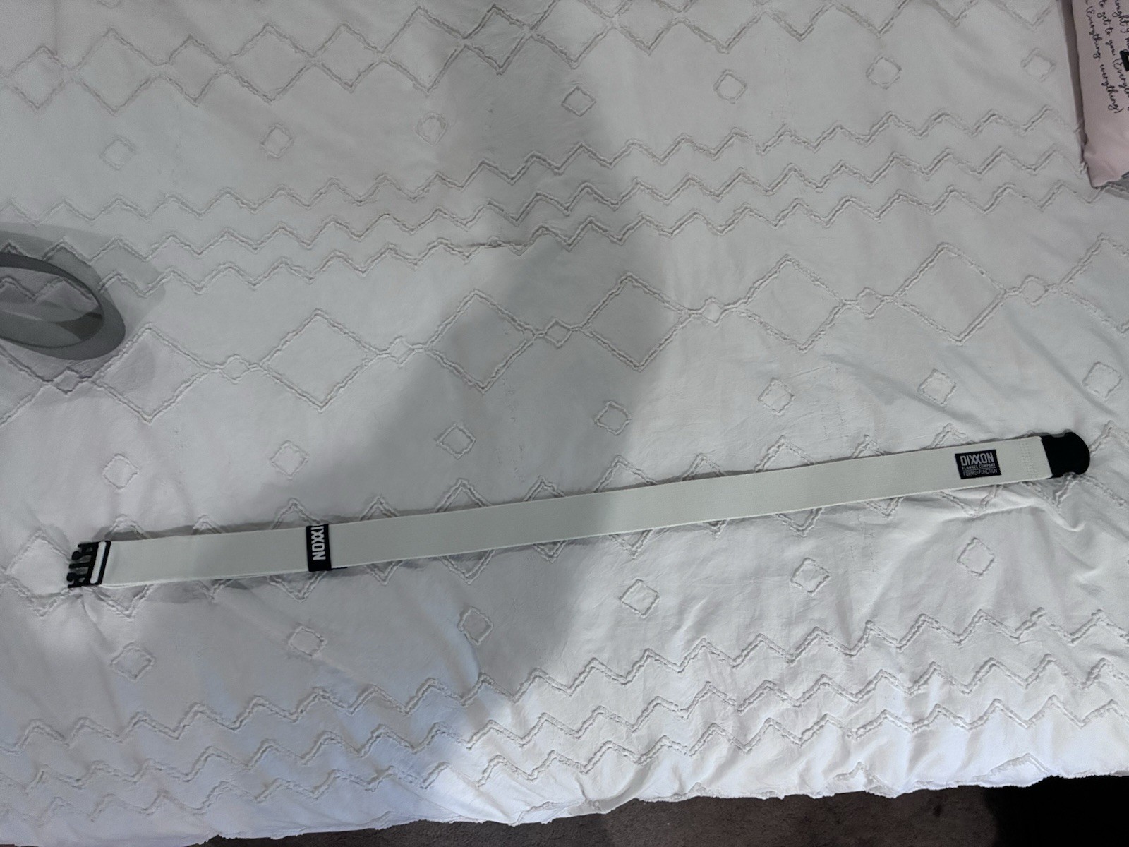 Dixxon Unisex Slim Elastic Stretch Belt White