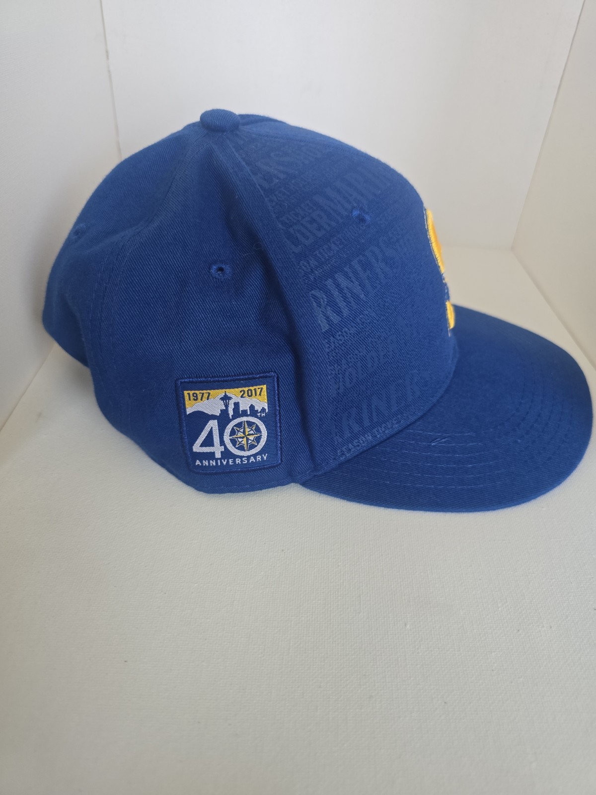 Seattle Mariners 40th Anniversary Patch Blue Hat Cap Snapback Melonwear