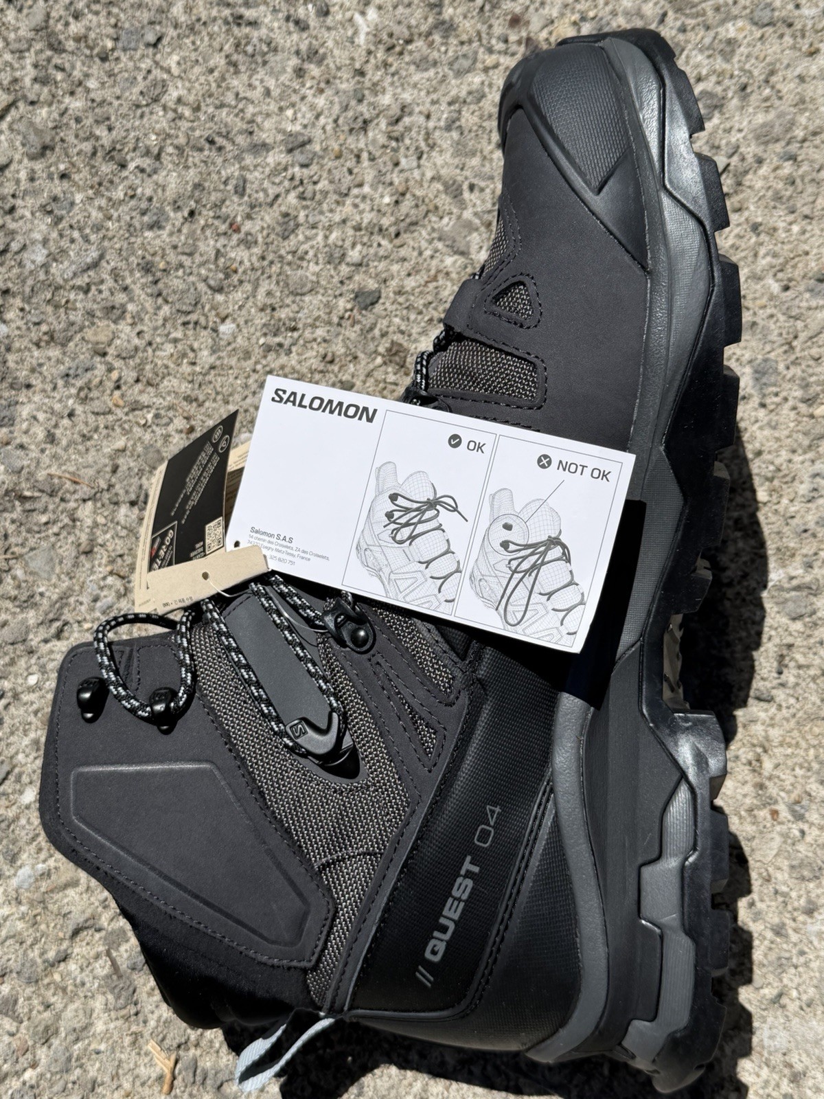 Salomon Men’s Quest 4 GORE-TEX Hiking & Backpacking Boots 477873 Size 10