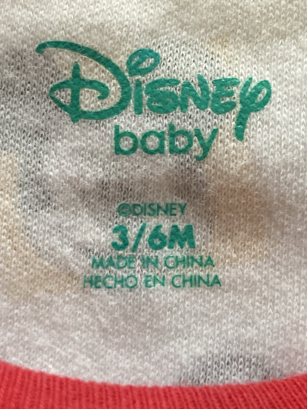 Disney Baby Size 3-6 Month One Piece Snap Close Mickey Donald Pluto
