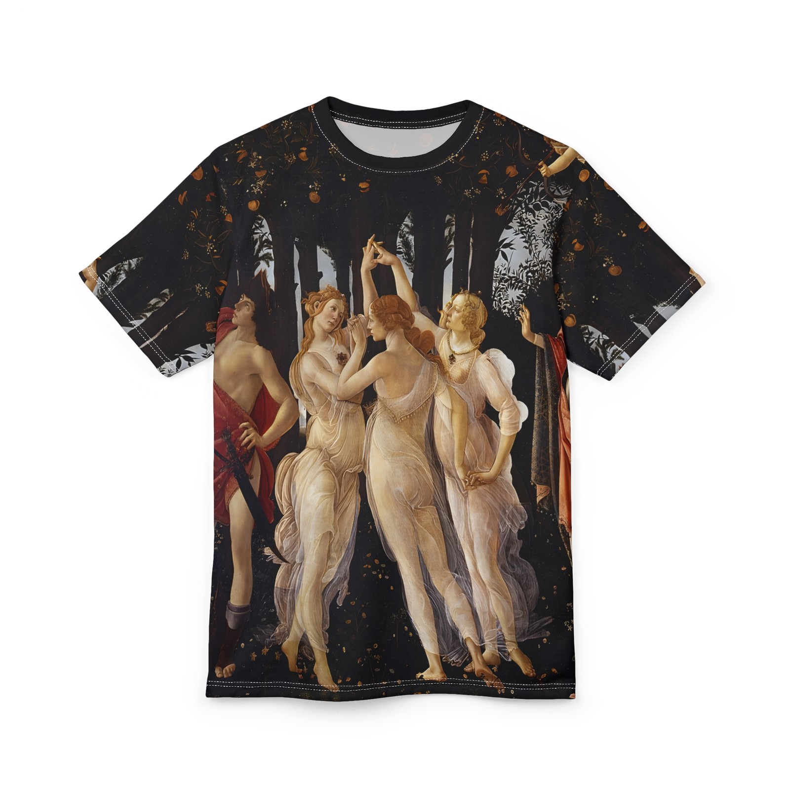 Botticelli The Three Graces Primavera Renaissance Art Graphic Unisex Tee T-Shirt